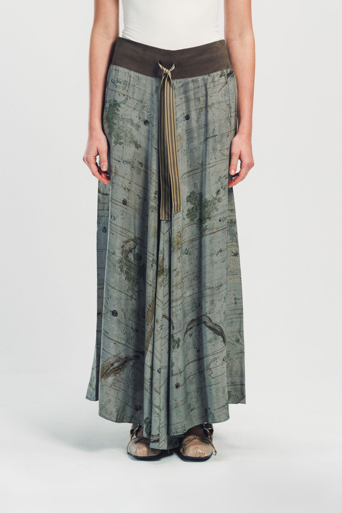 ZIGGY CHEN | DIGITAL DRAWSTRING SKIRT