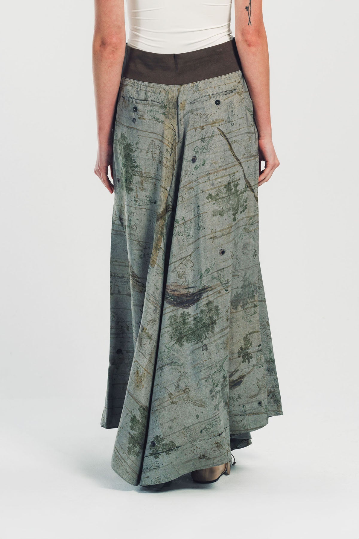 ZIGGY CHEN | DIGITAL DRAWSTRING SKIRT