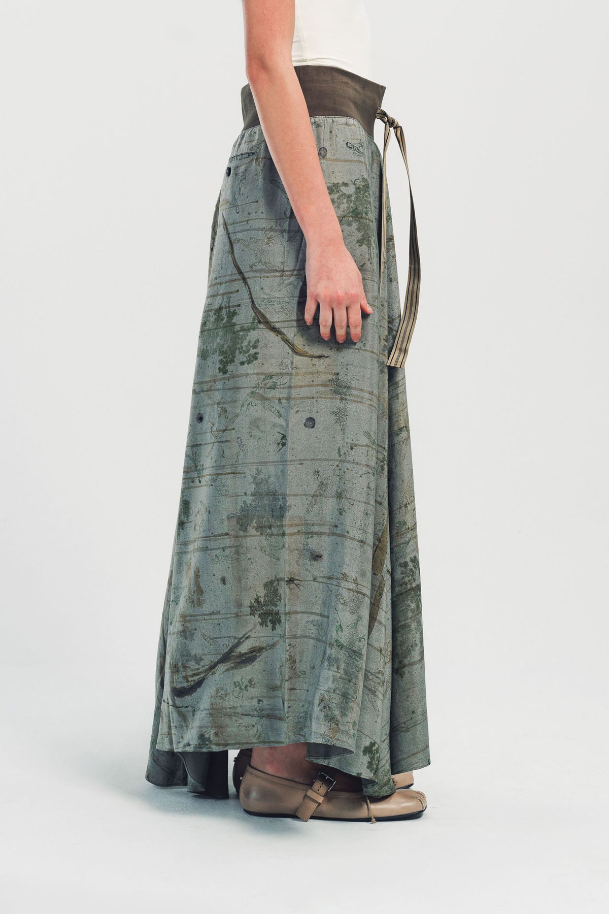 ZIGGY CHEN | DIGITAL DRAWSTRING SKIRT
