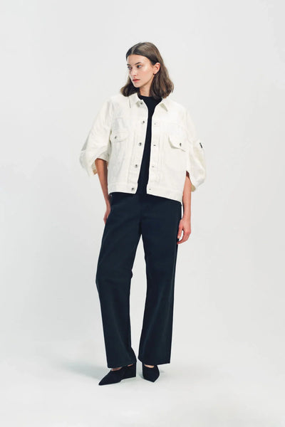 SACAI | DENIM X NYLON TWILL JACKET