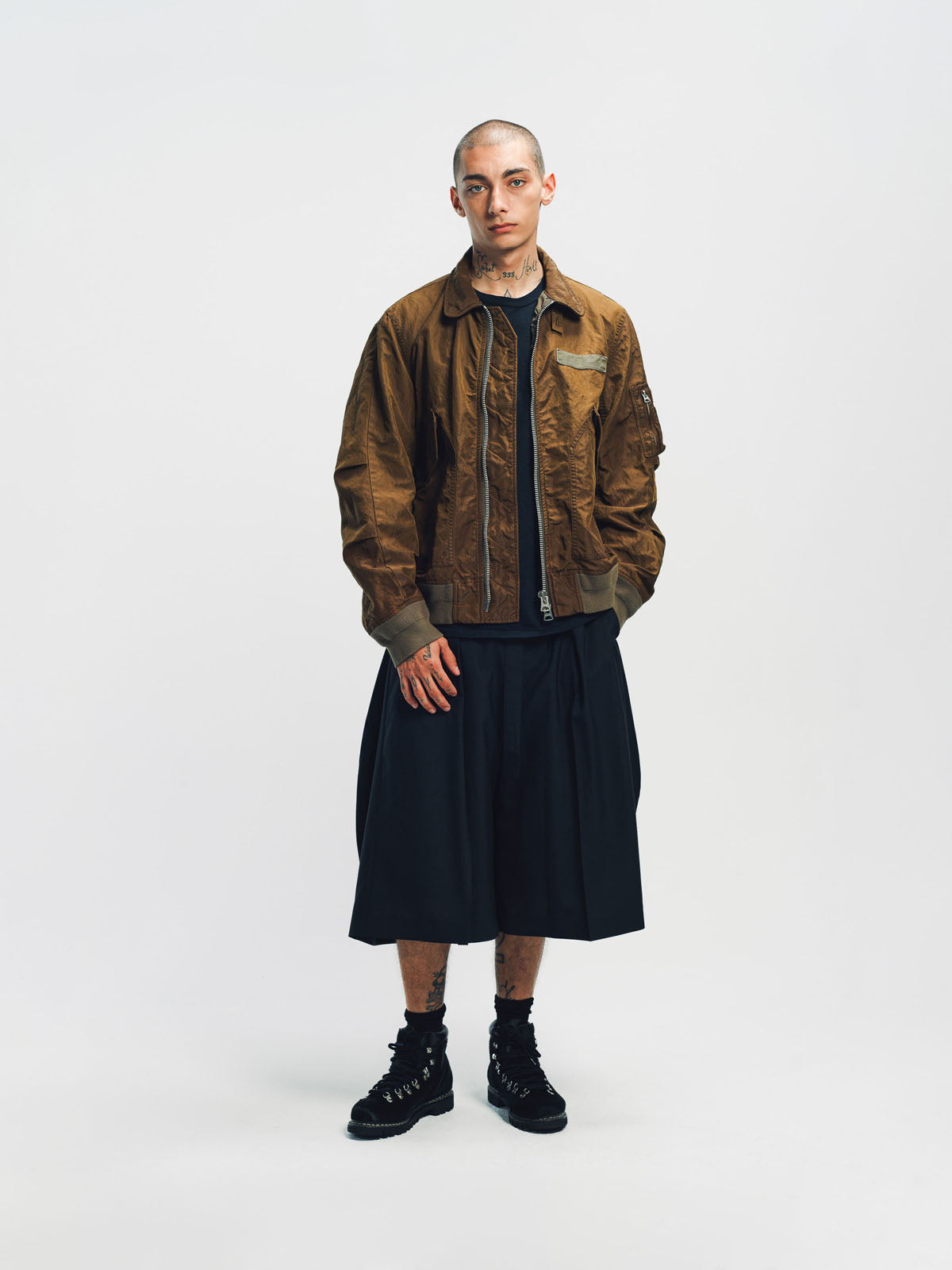 SACAI | TREATED NYLON TWILL BLOUSON
