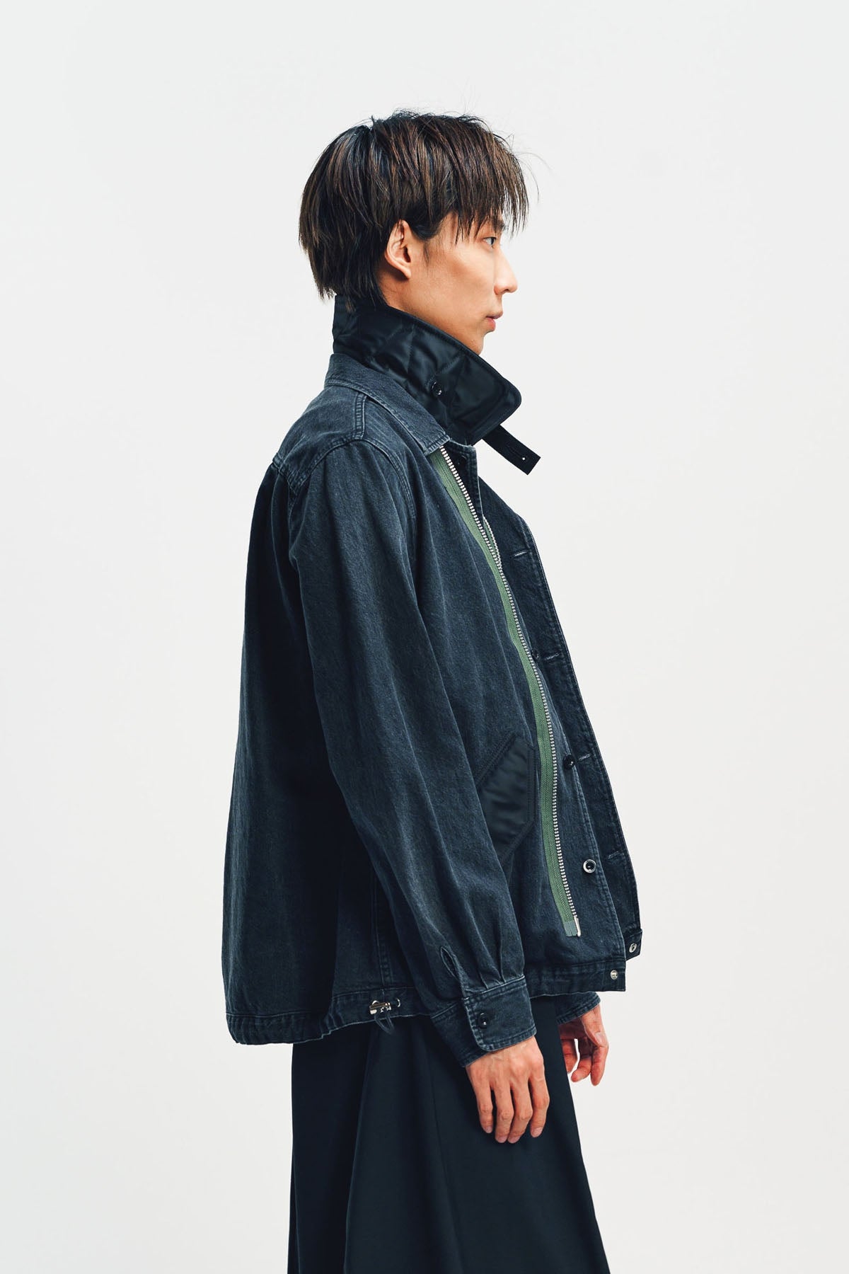 SACAI | DENIM X NYLON TWILL BLOUSON