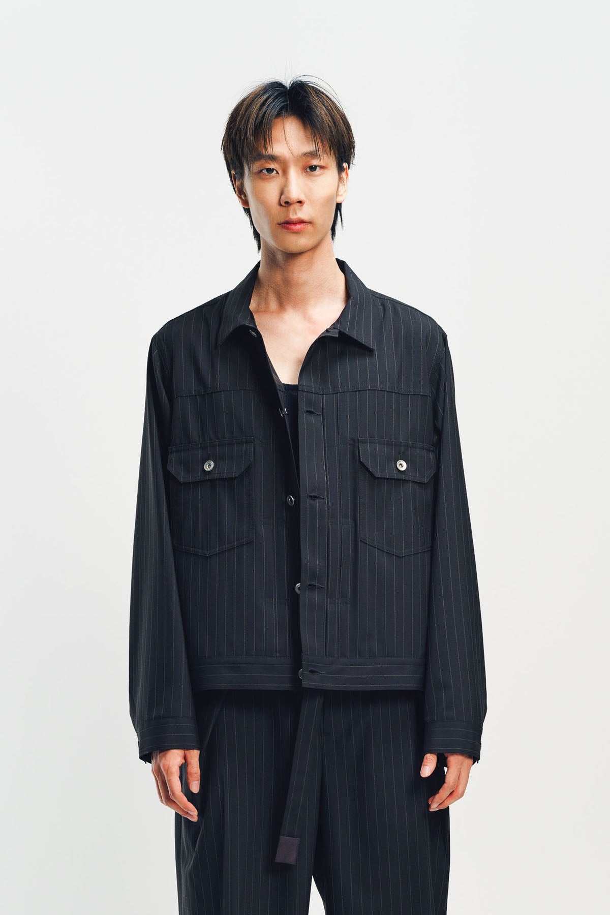 SACAI | CHALK STRIPE JACKET