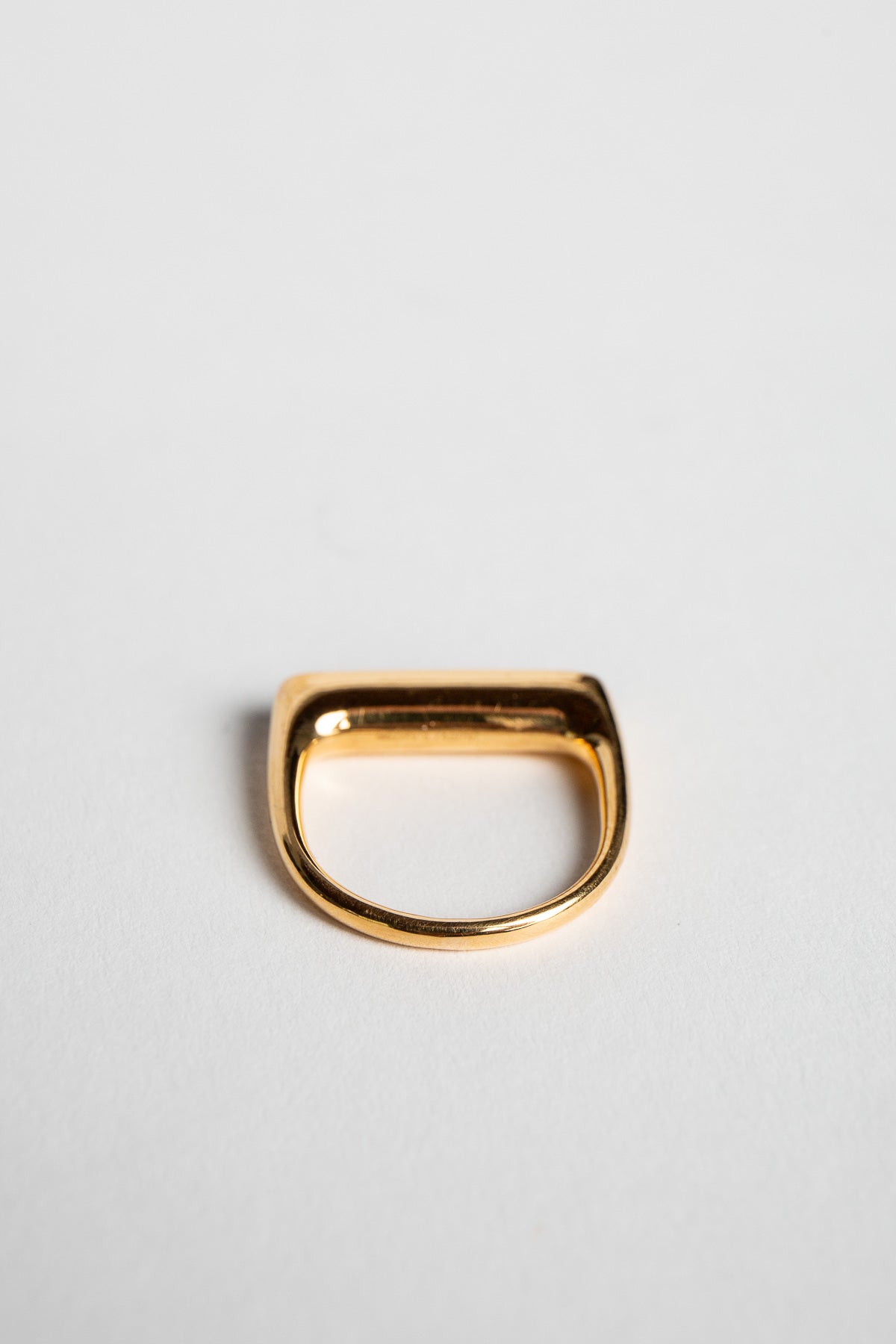 ADI HANDMADE | YELLOW GOLD AND DIAMOND BAR RING