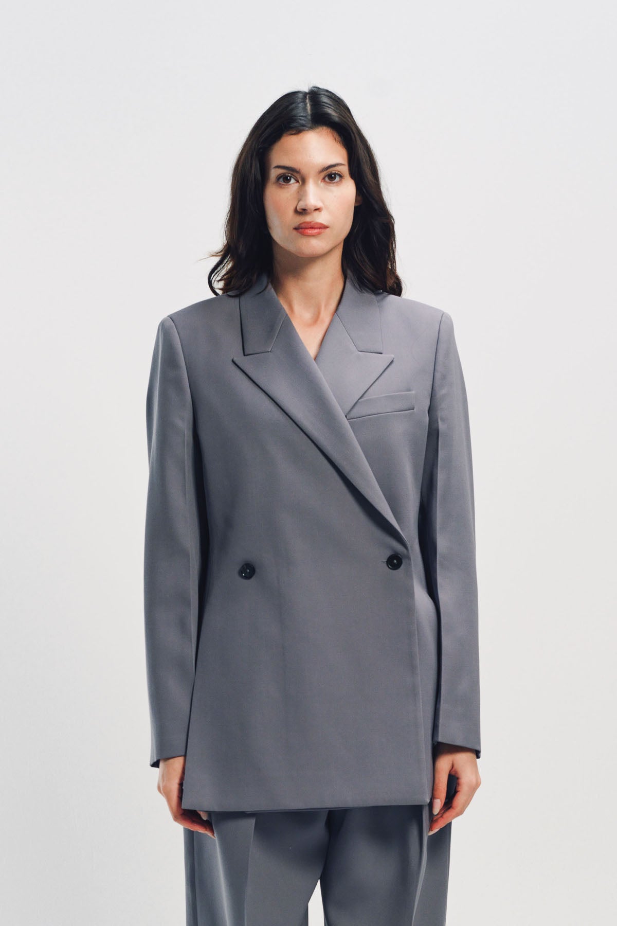 JIL SANDER | WOOL DOUBLE BREASTED BLAZER