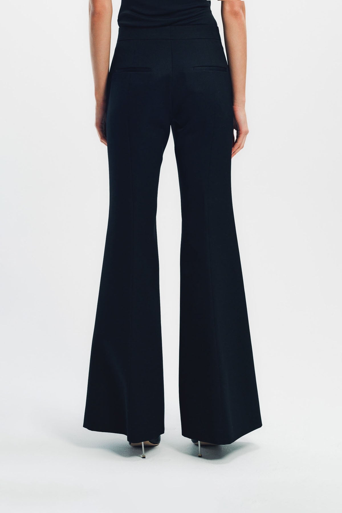 JIL SANDER | WOOL FLARED TROUSERS
