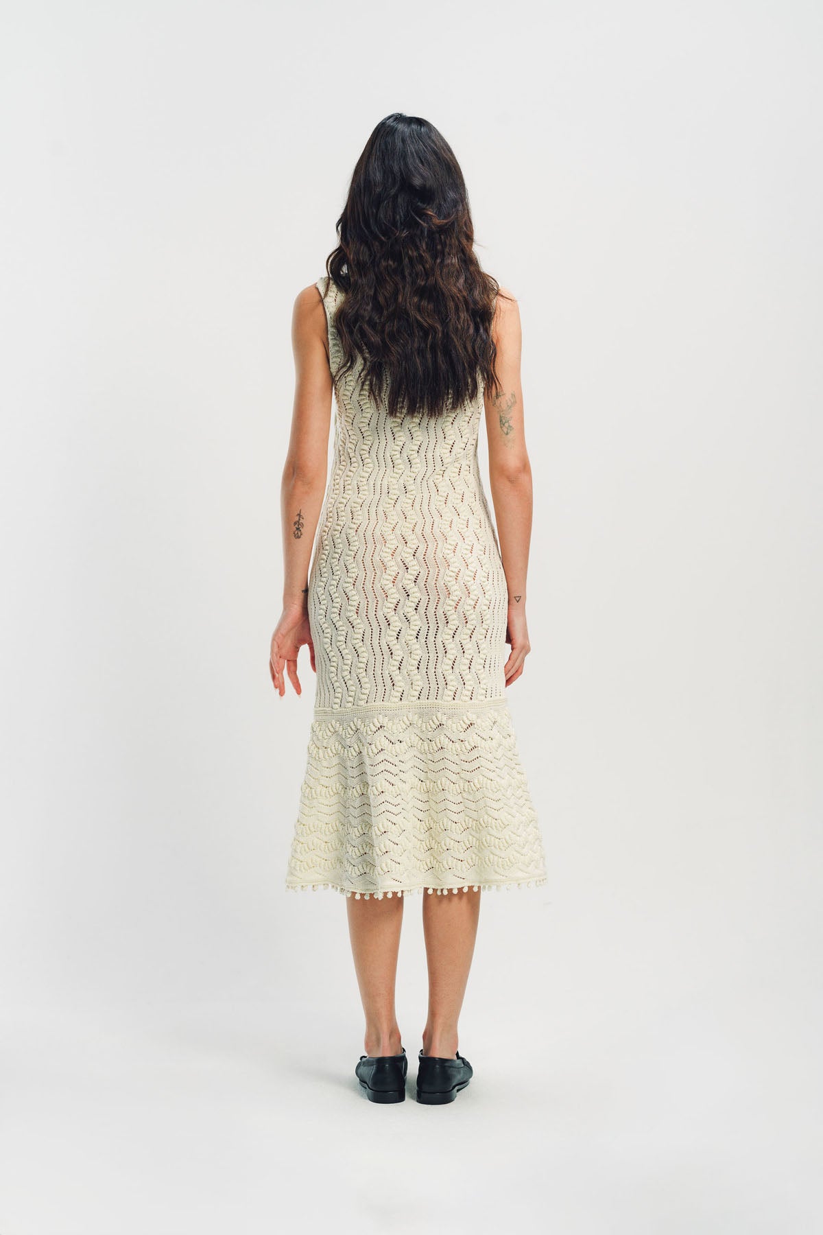 JIL SANDER | SLEEVELESS KNIT MIDI DRESS