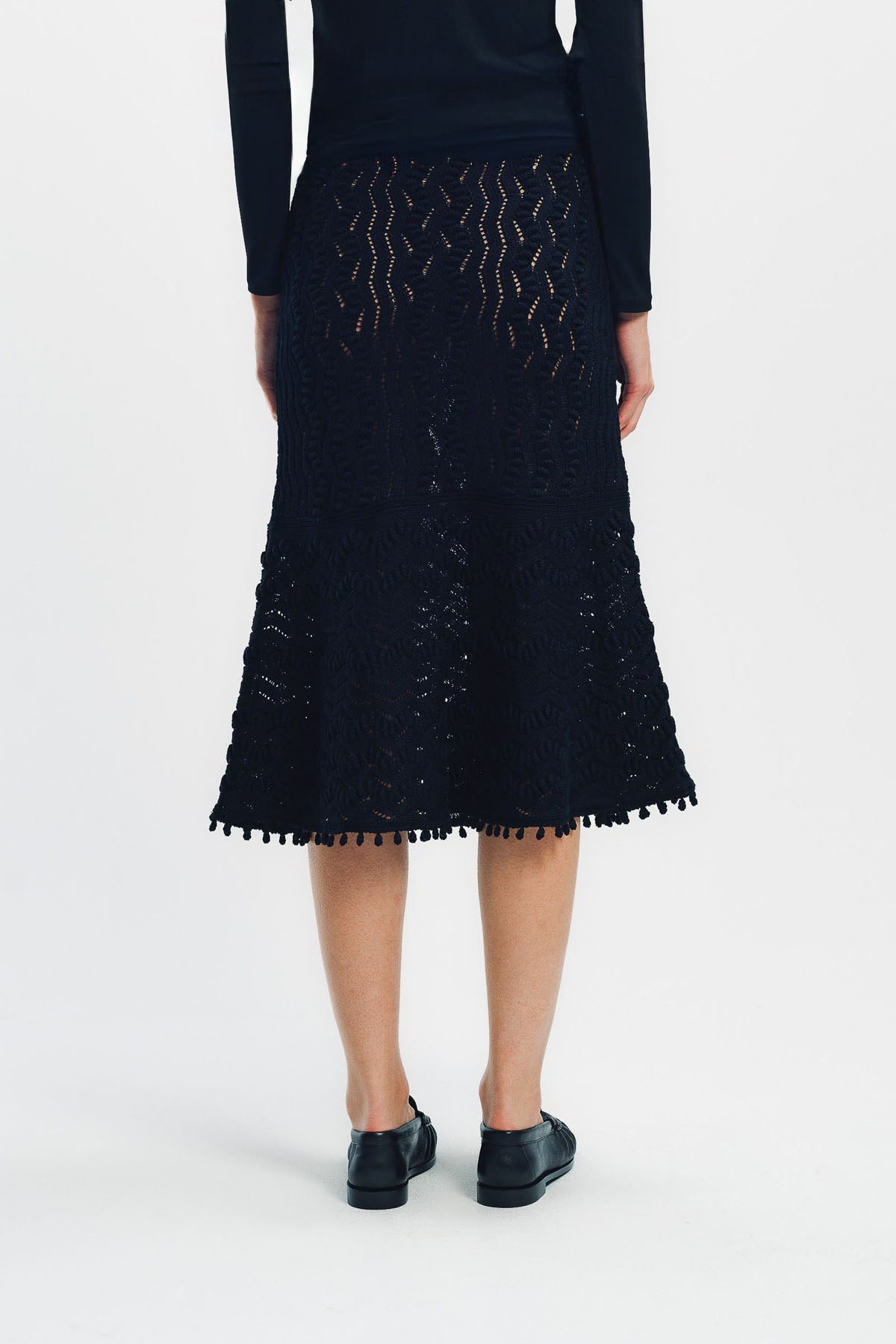 JIL SANDER | LACE LONG SKIRT