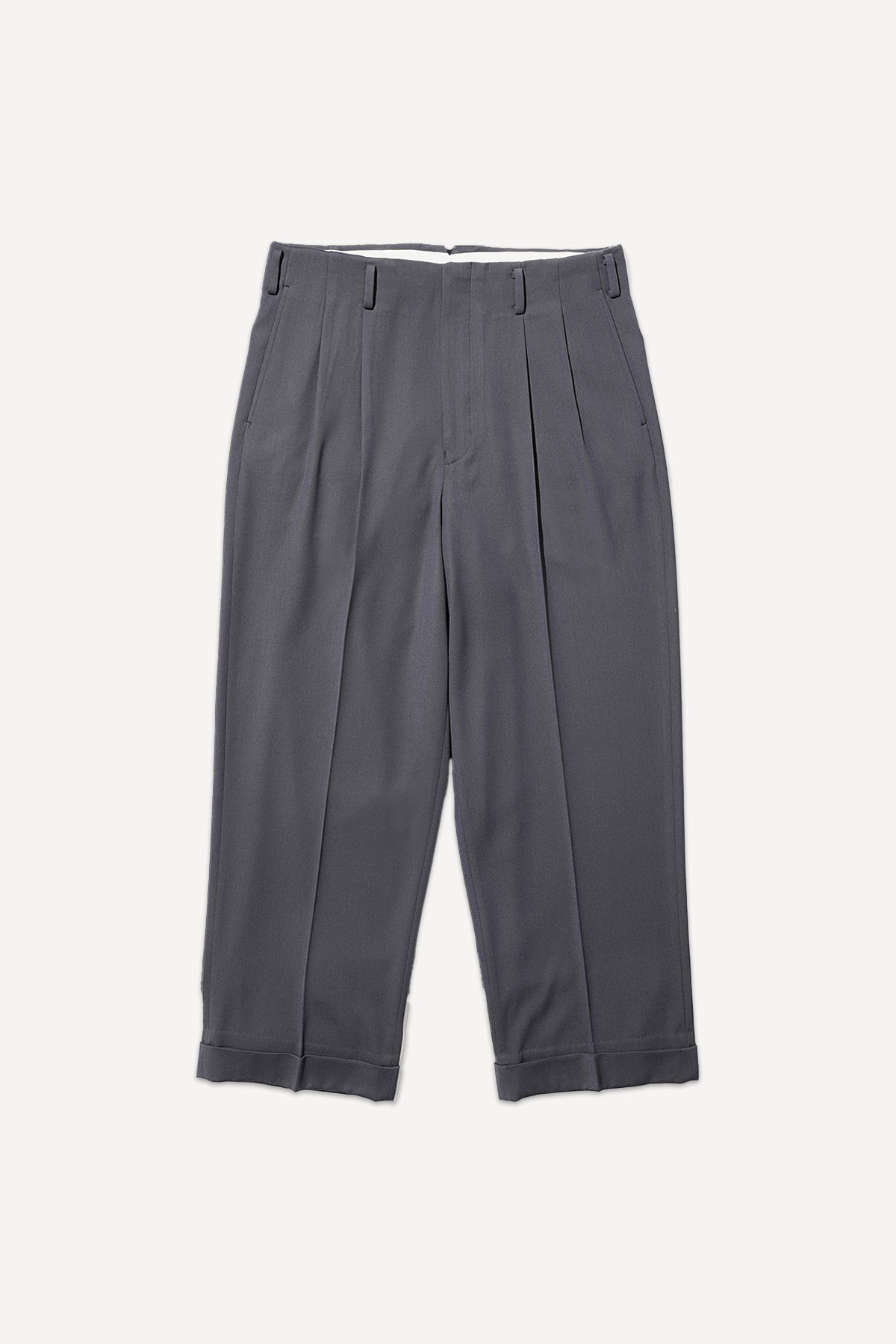 A.PRESSE | WOOL WIDE TAPERED TROUSERS