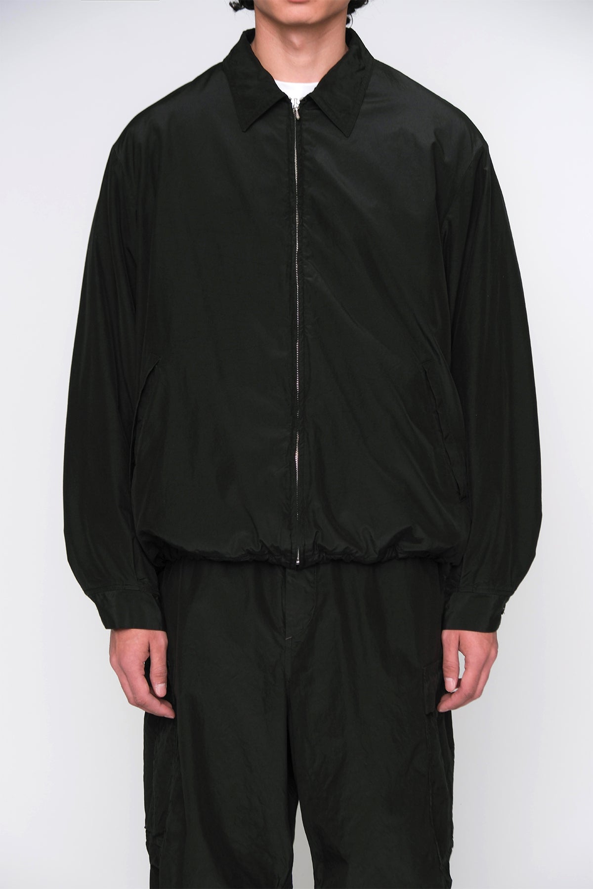 A.PRESSE | SILK TAFFETA COACH JACKET