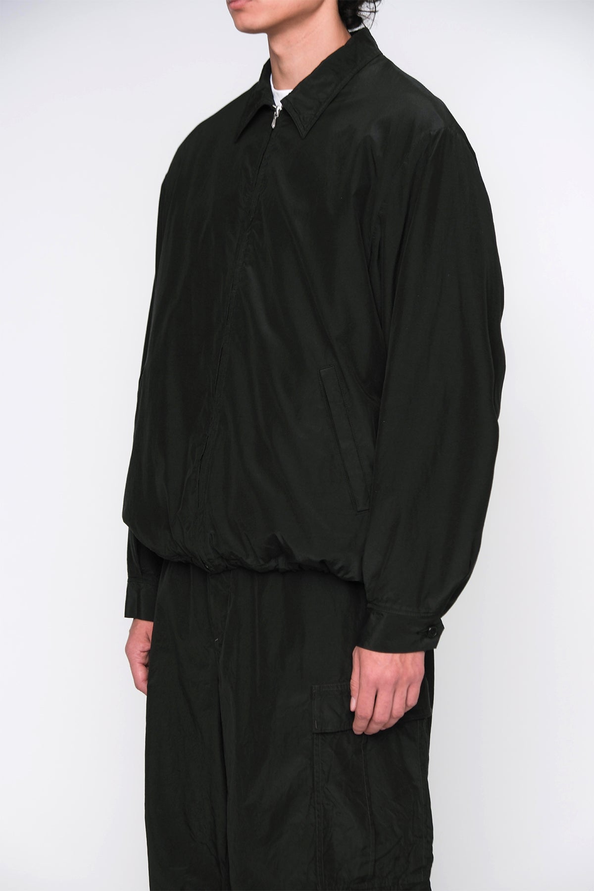 A.PRESSE | SILK TAFFETA COACH JACKET