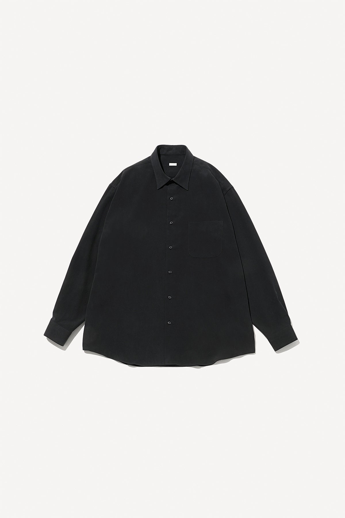 A.PRESSE | SILK PIQUE REGULAR COLLAR SHIRT