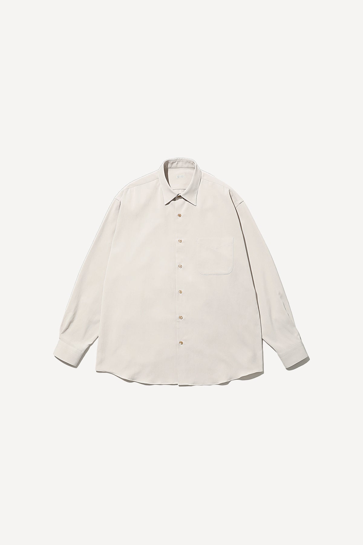 A.PRESSE | SILK PIQUE REGULAR COLLAR SHIRT