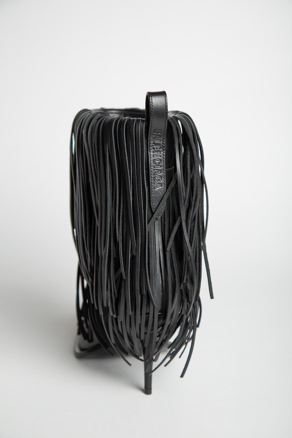 BALENCIAGA | AVENUE FRINGE BOOTIE IN BLACK