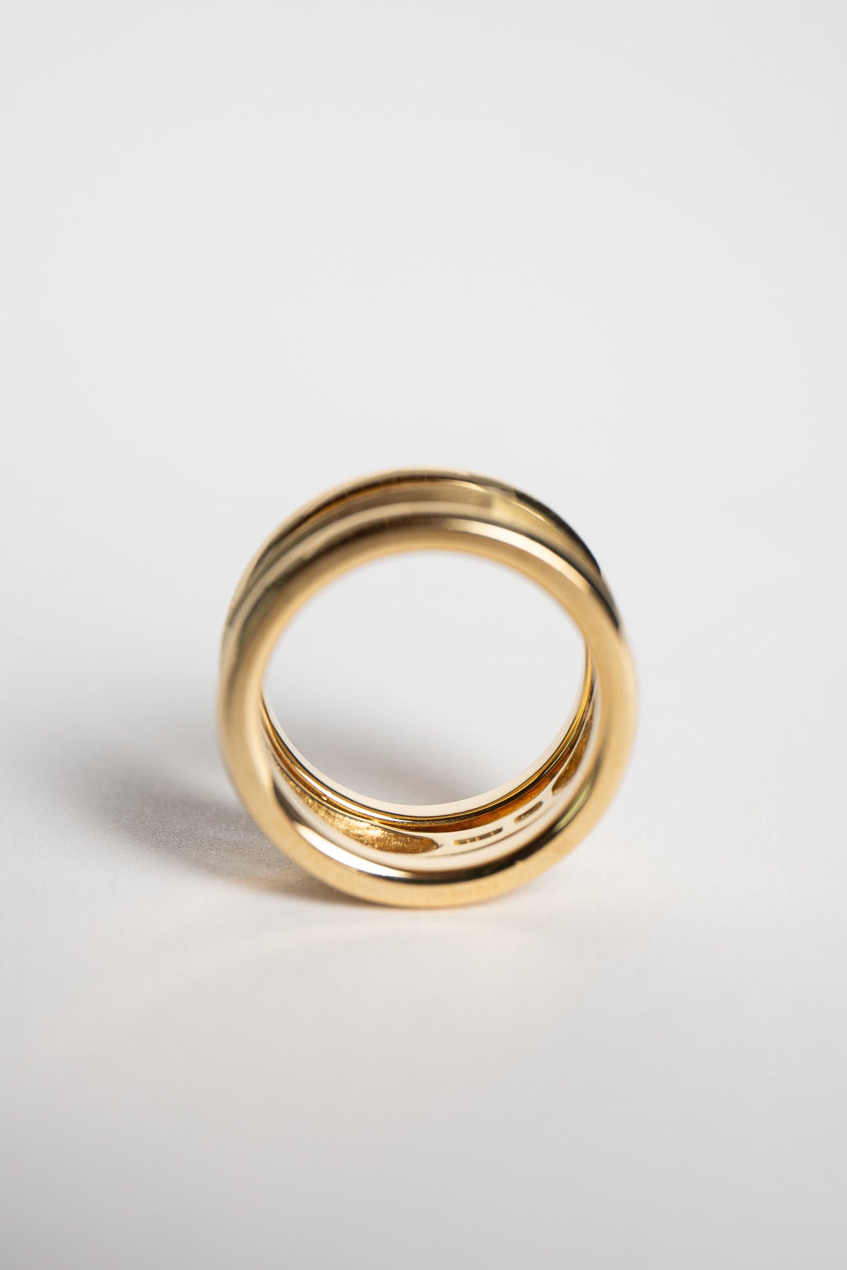 STEPHEN WEBSTER | 18K YELLOW GOLD 3 ROW MEDIUM RING