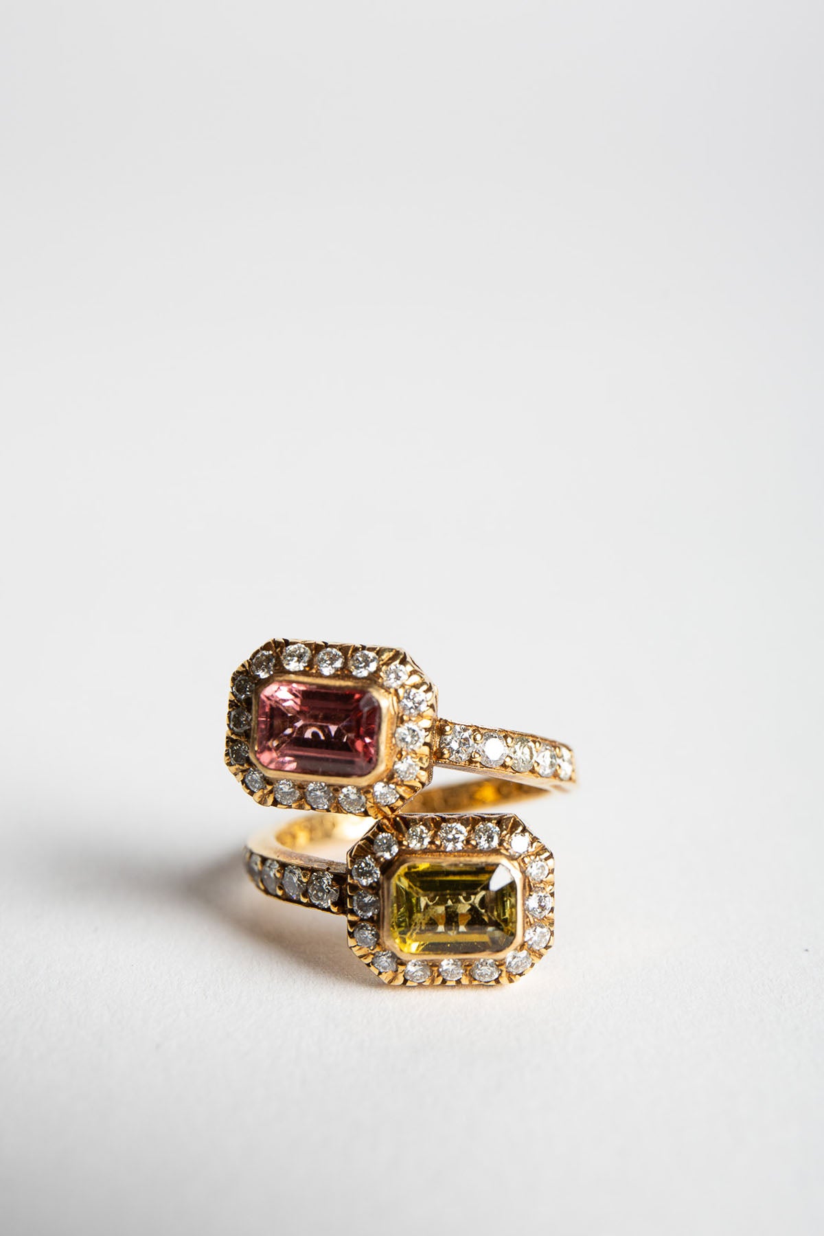 AMRAPALI LONDON | YELLOW GOLD TOURMALINE & DIAMOND RING