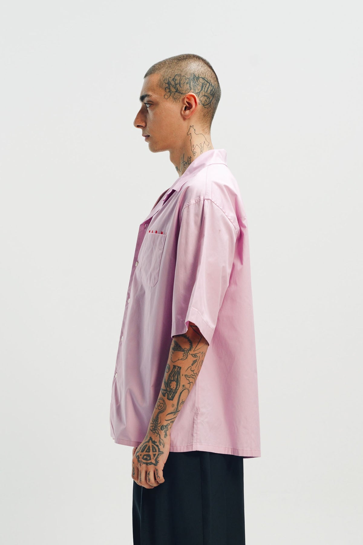 MARNI | POPLIN SHORT SLEEVE BOWLING SHIRT