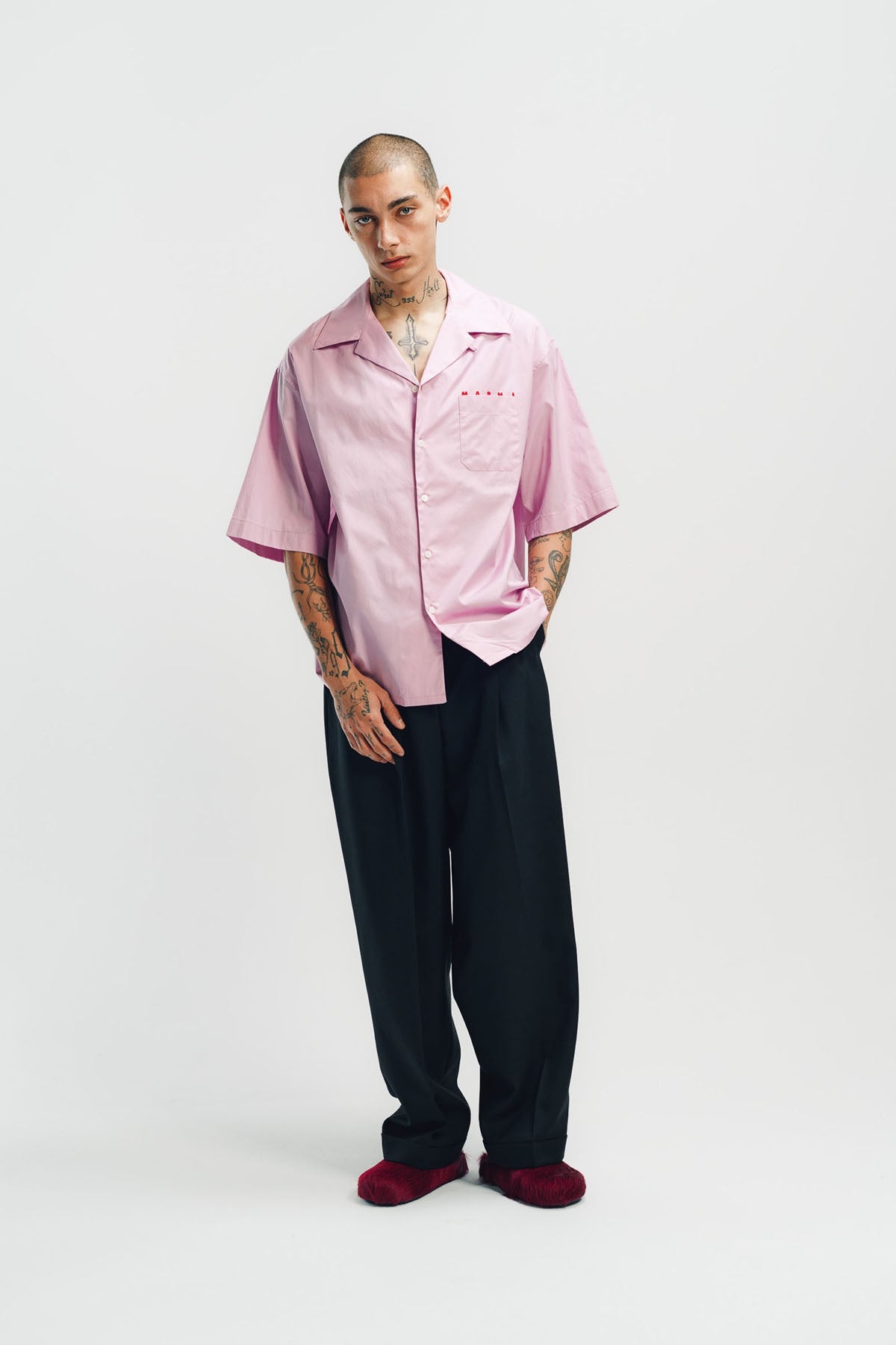 MARNI | TROPICAL WOOL LONG SLEEVE SHIRT