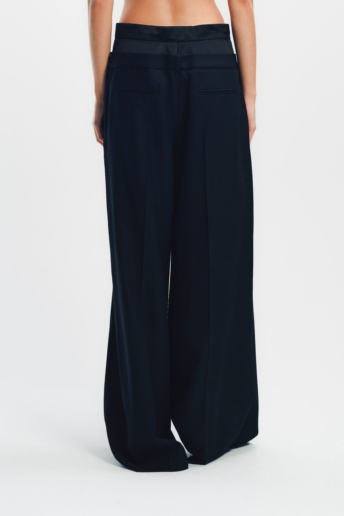 ERDEM | GRAIN DE POUDRE WIDE LEG TROUSERS