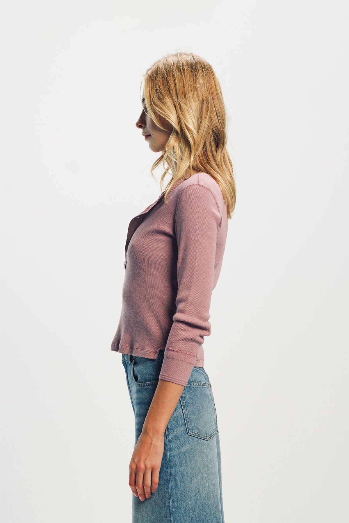 CHLOÉ | FITTED HENLEY SHIRT IN COTTON JERSEY