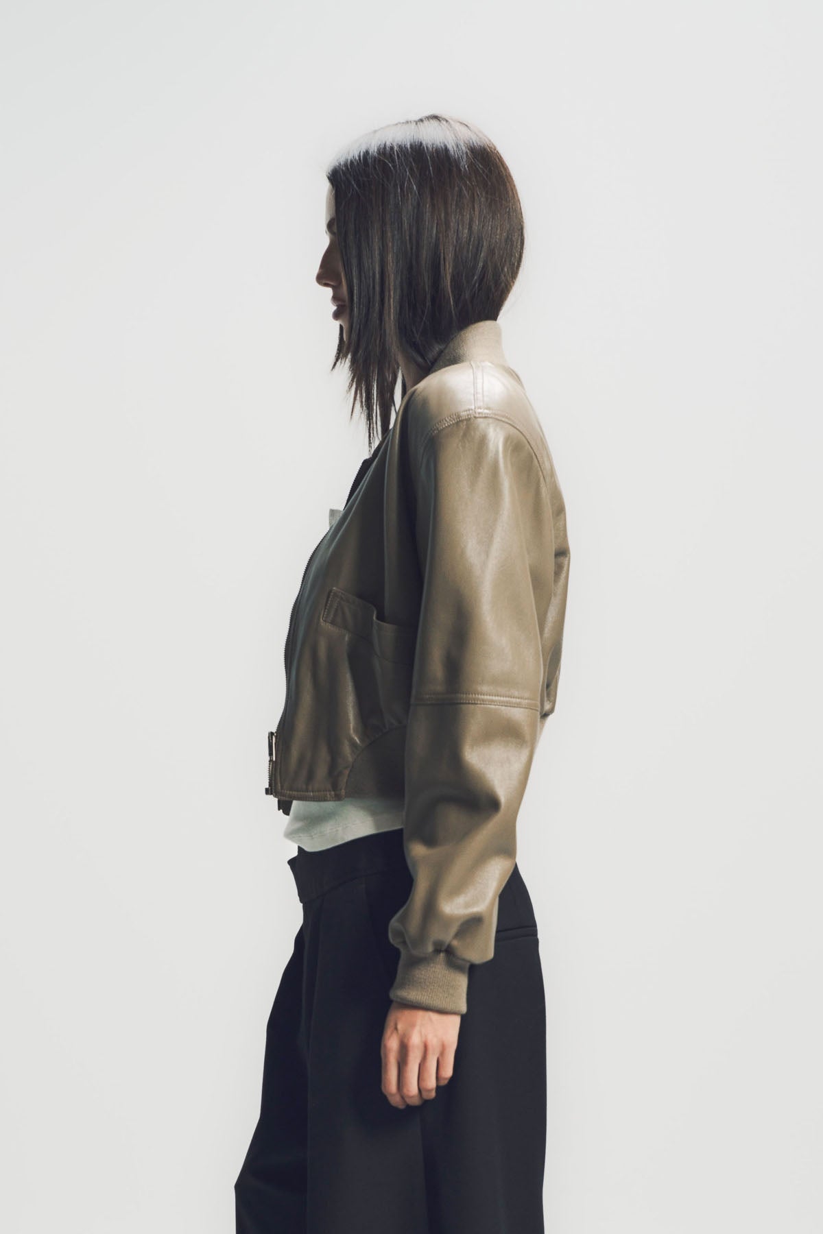 CHLOÉ | CROPPED BLOUSON IN LEATHER