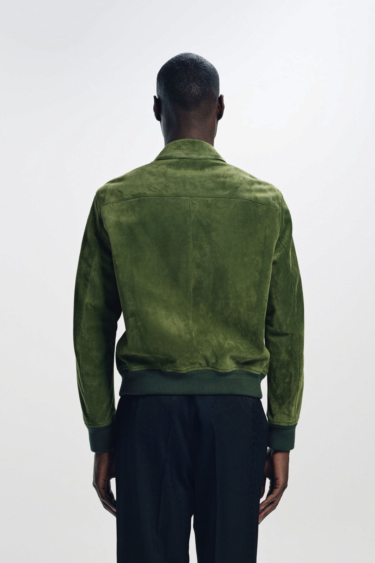 TOM FORD | CASHMERE SUEDE COLLAR BLOUSON