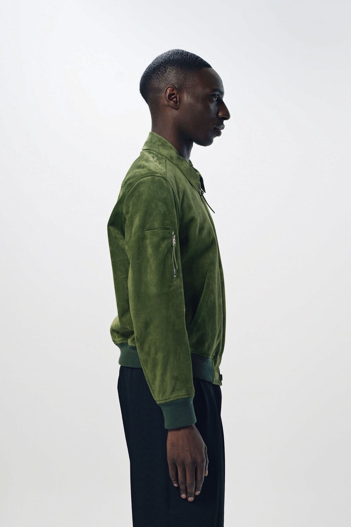 TOM FORD | CASHMERE SUEDE COLLAR BLOUSON