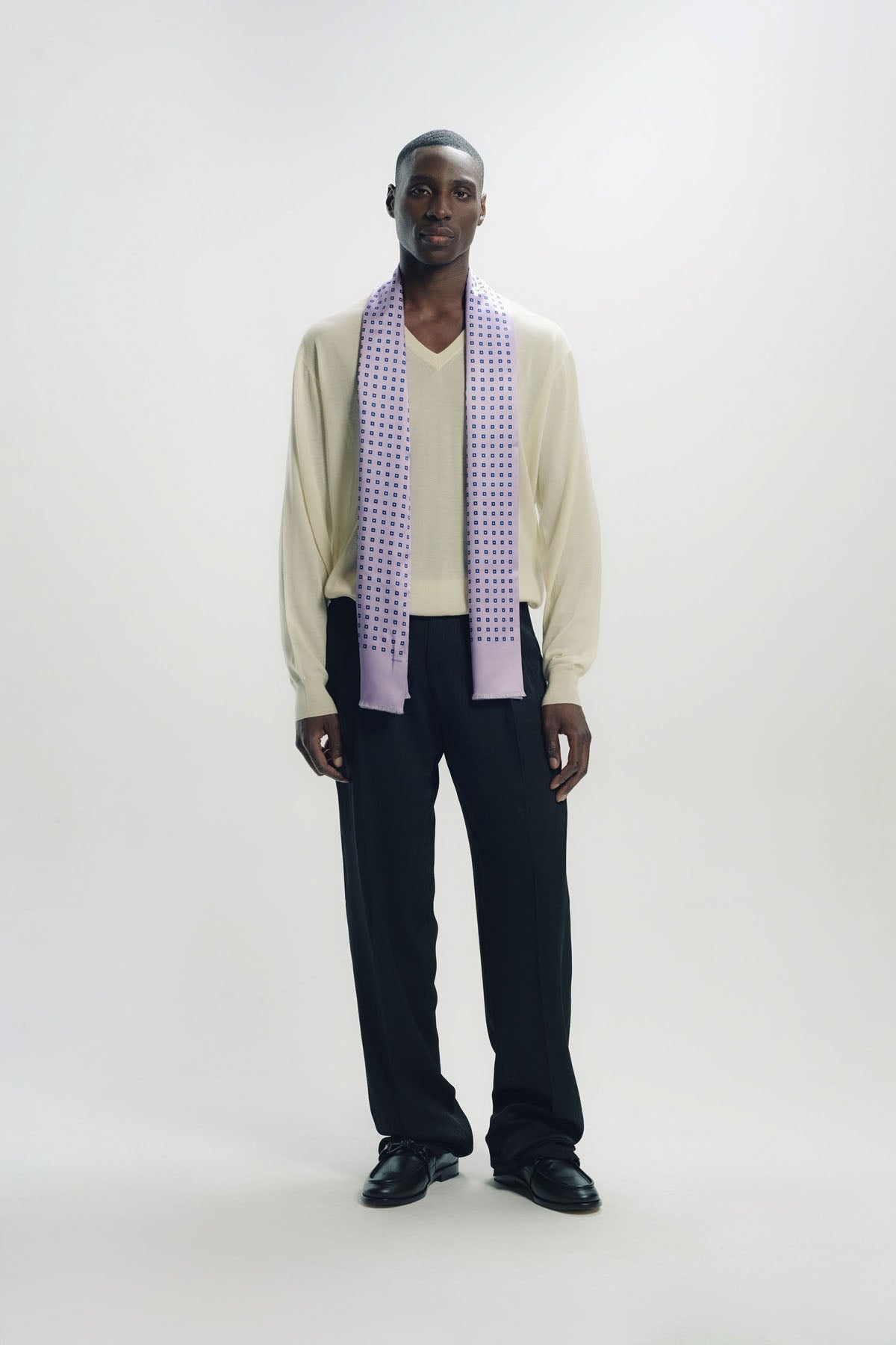 TOM FORD | SQUARE DOT JACQUARD SCARF