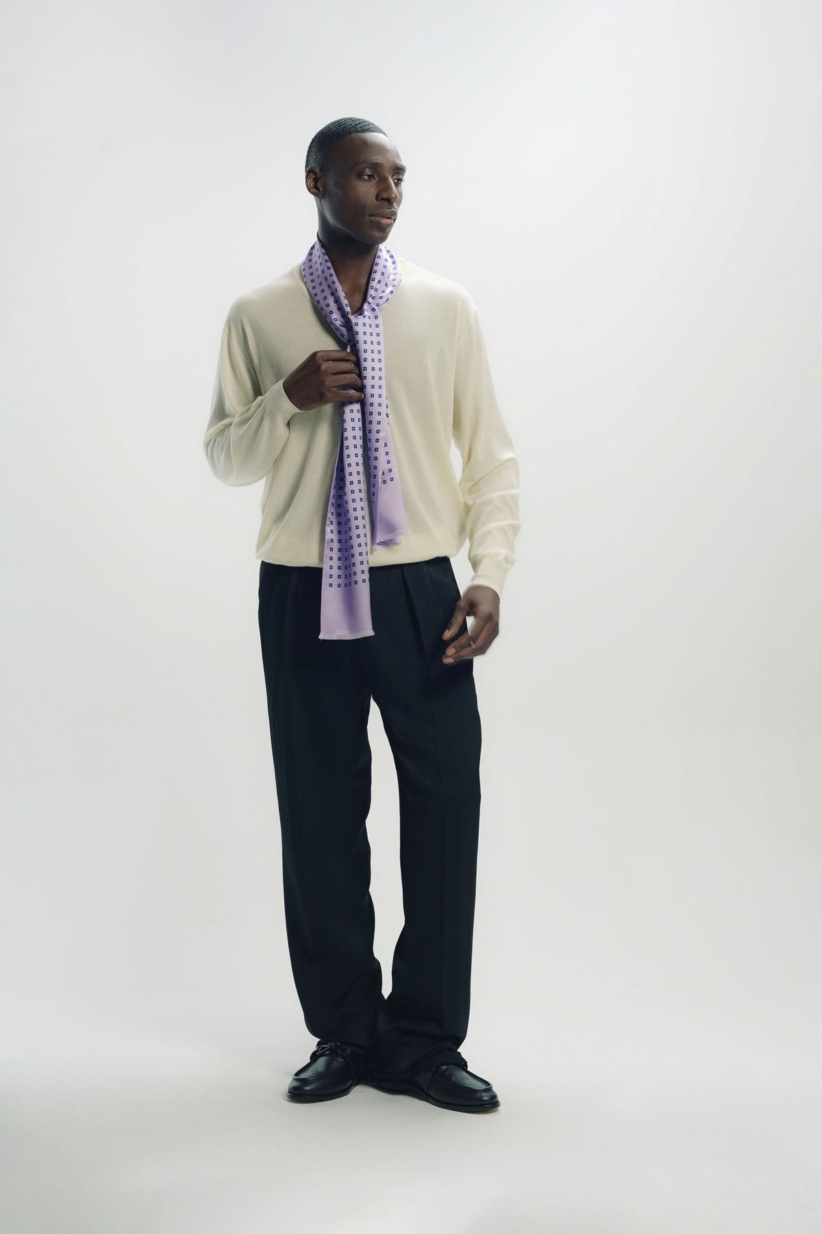 TOM FORD | SQUARE DOT JACQUARD SCARF