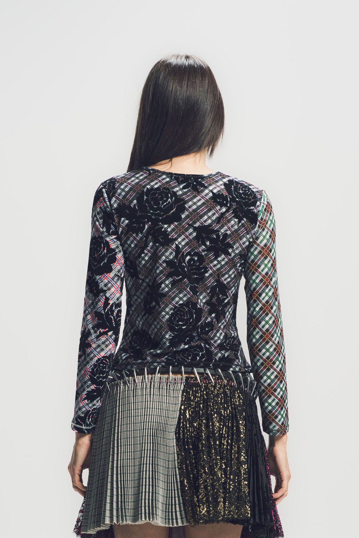 CHOPOVA LOWENA | PICNIC PLAID FLOCKED TOP