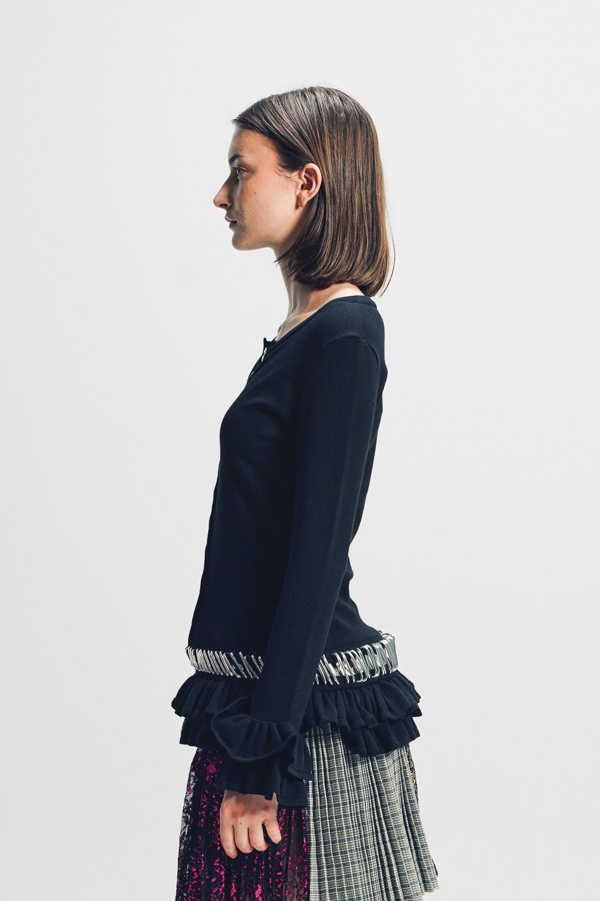 CHOPOVA LOWENA | RUFFLE CARABINER CARDIGAN