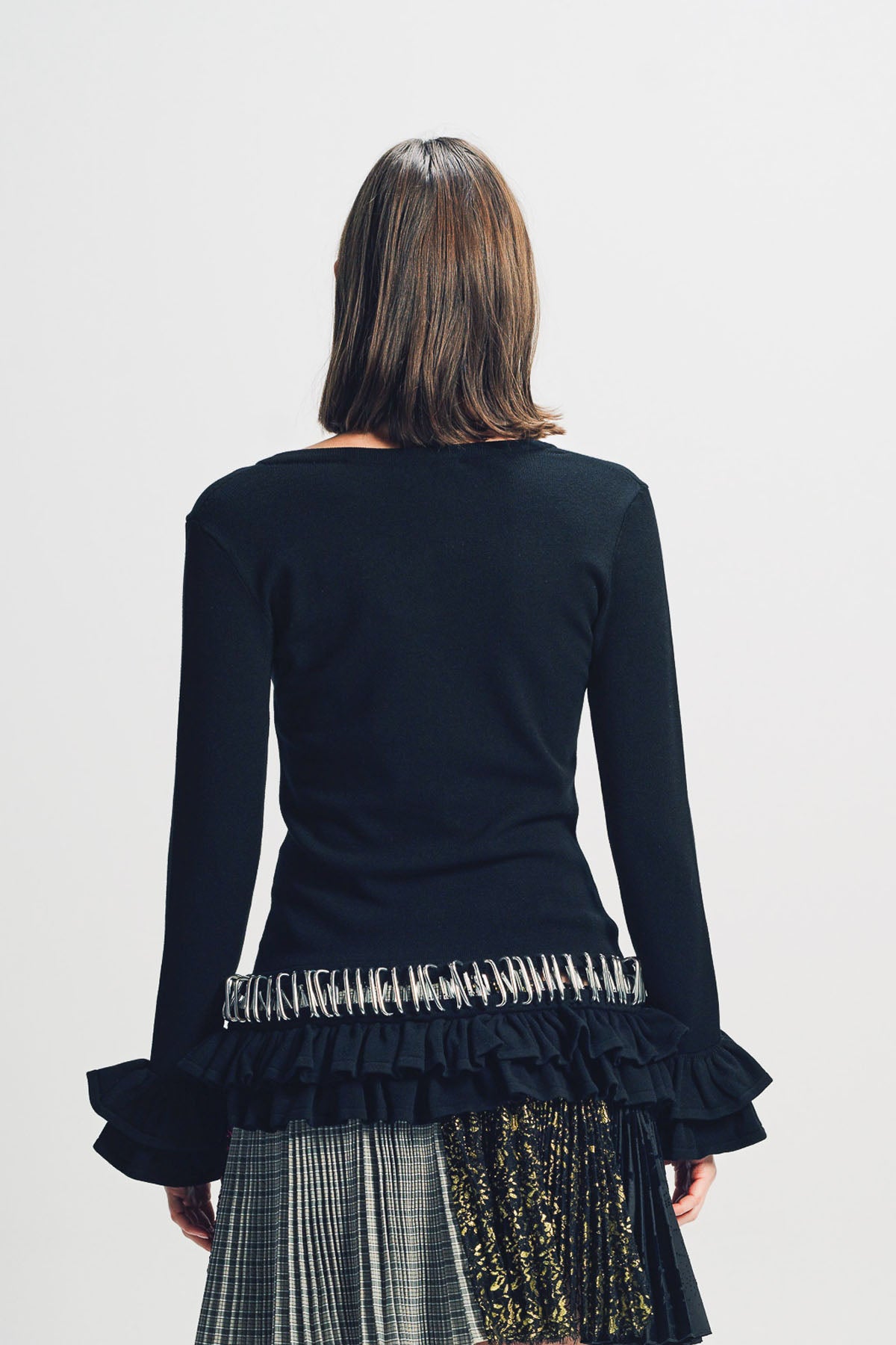 CHOPOVA LOWENA | RUFFLE CARABINER CARDIGAN