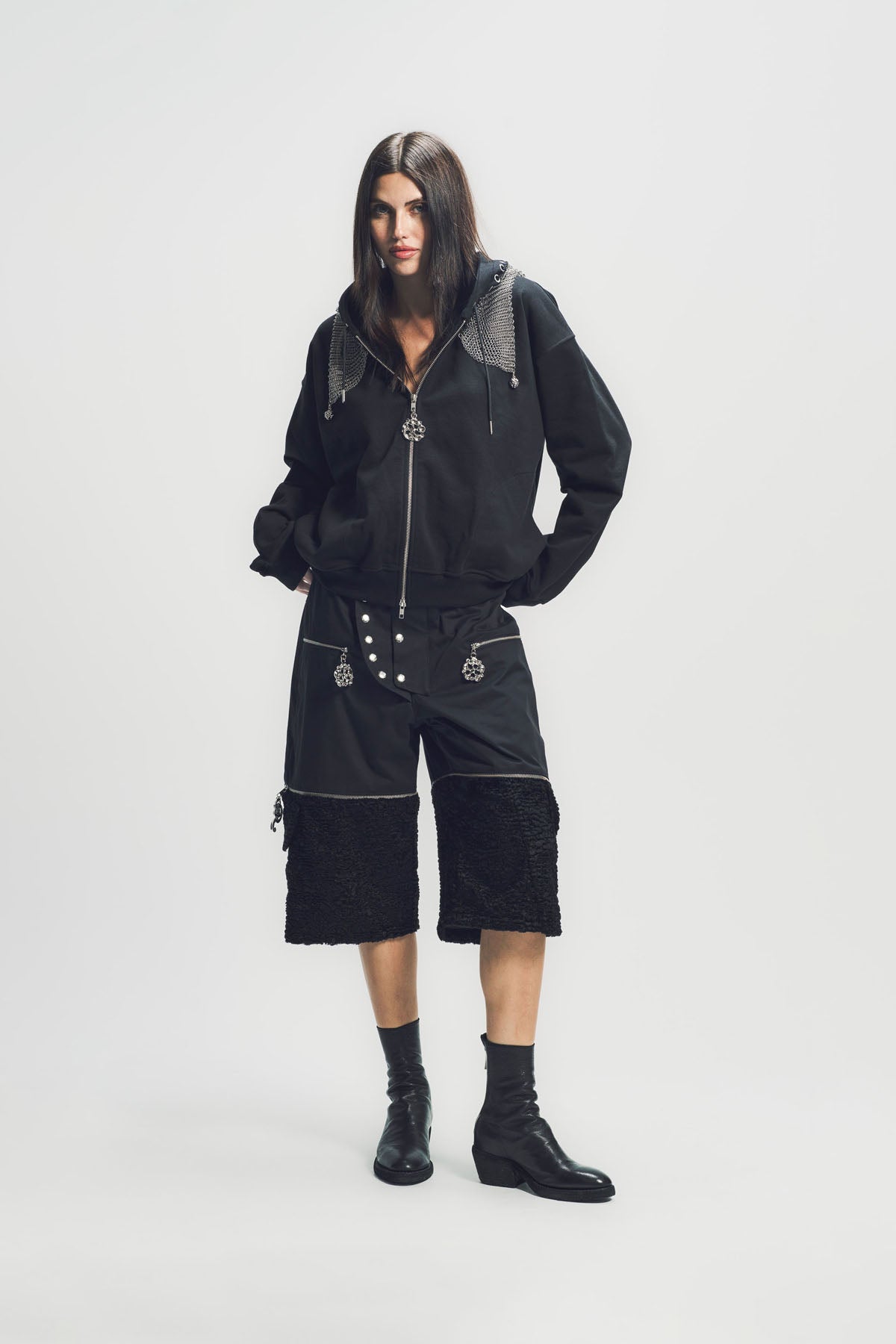 shinshin　chopova lowena オーバーサイズトップス CHOPOVA LOWENA | TITAN CHAINMAIL HOODIE