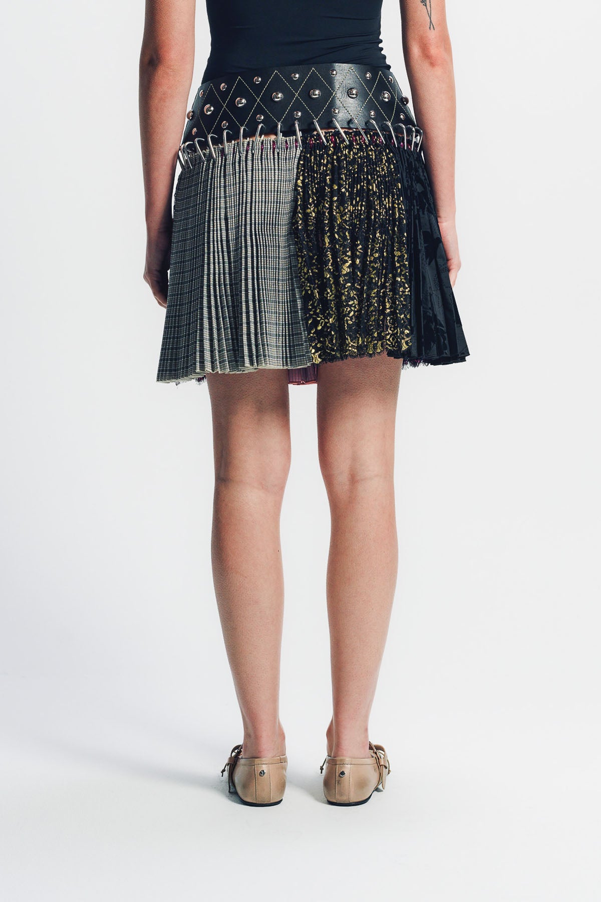 CHOPOVA LOWENA | KORA PATCHWORK MINI CARABINER SKIRT