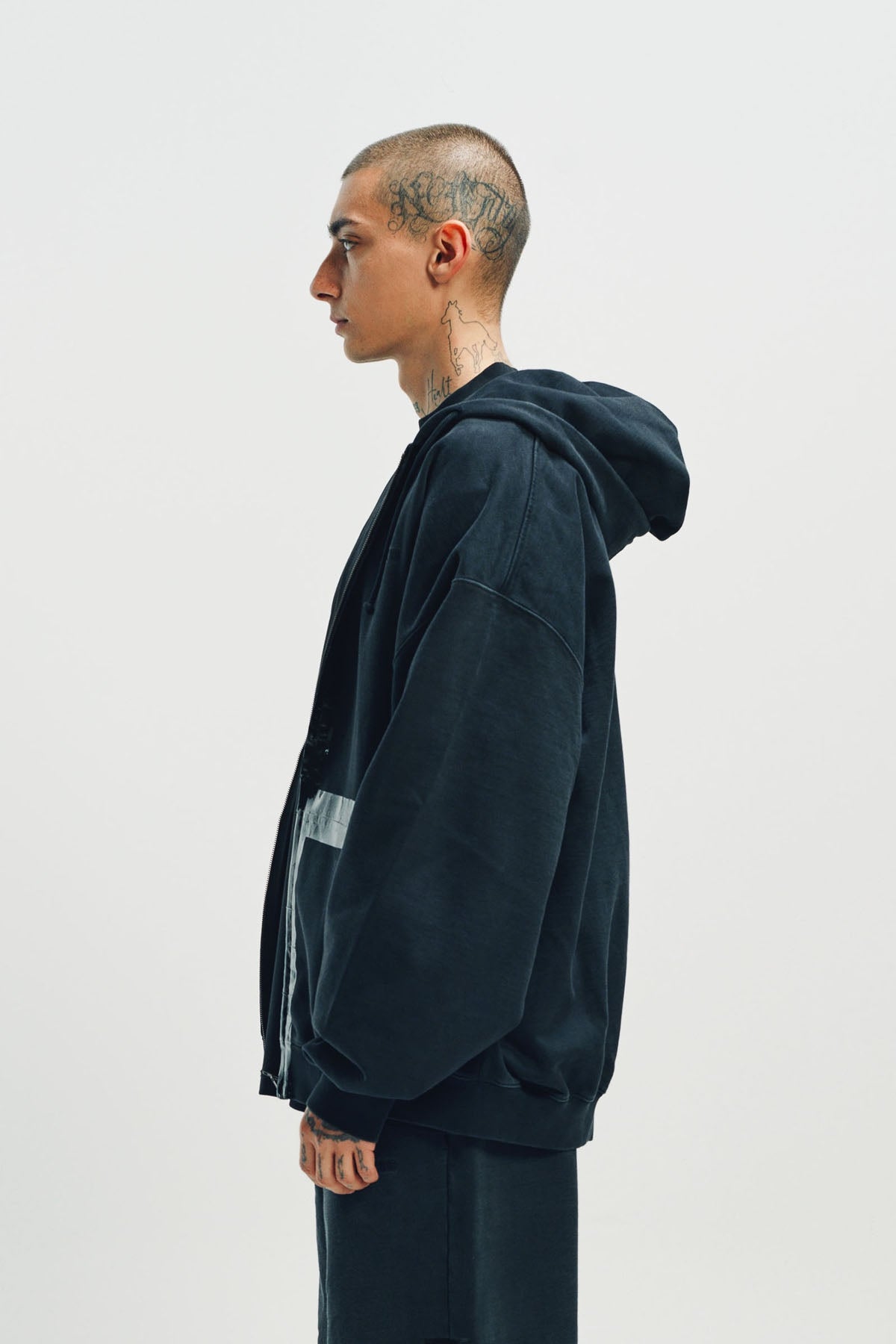 VETEMENTS | TAPED ZIP-UP HOODIE