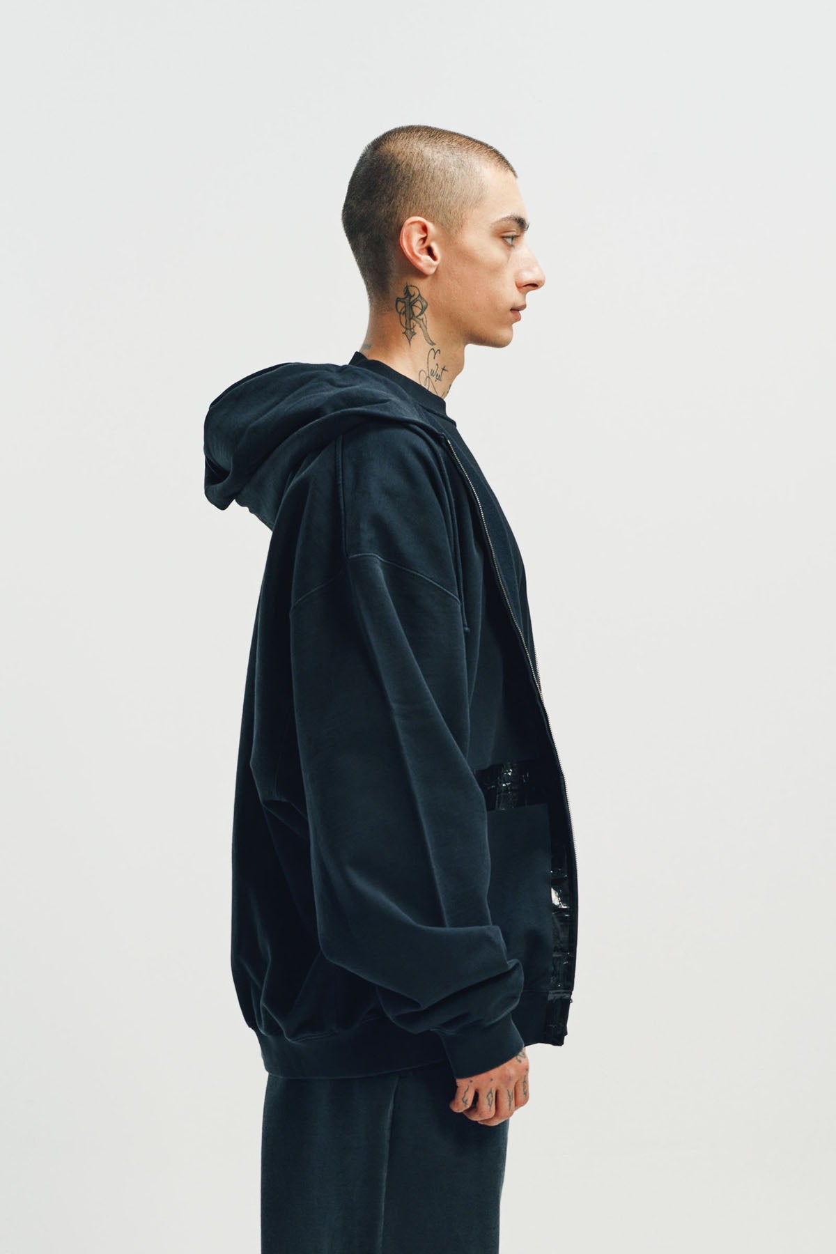 VETEMENTS | TAPED ZIP-UP HOODIE