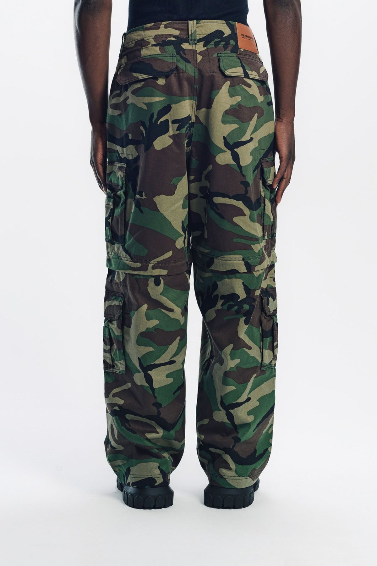 xz erd vetements style loose baggy camo cargo pants