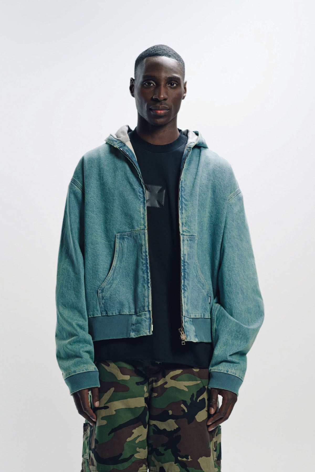 VETEMENTS | HOODED WORKWEAR DENIM JACKET