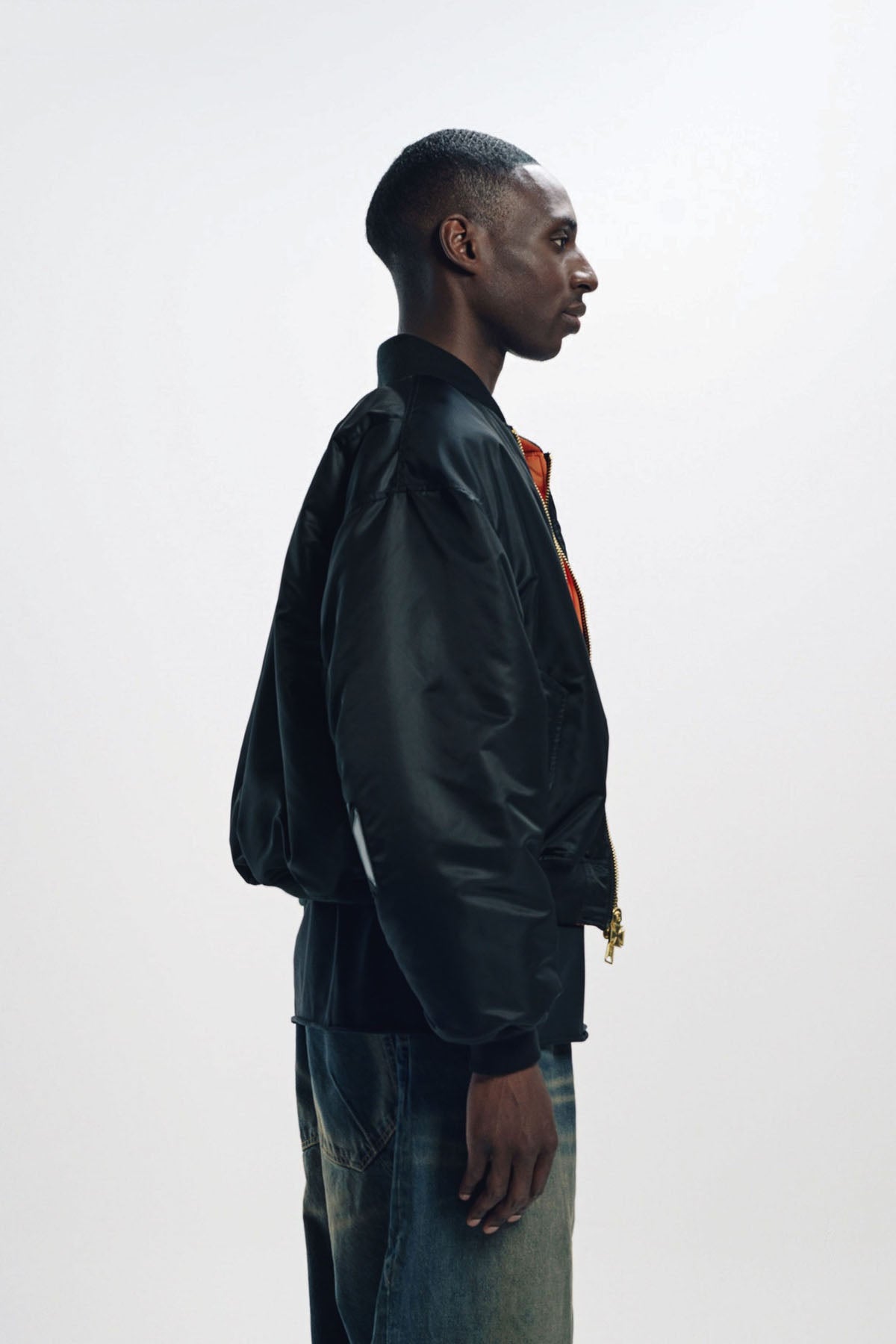 VETEMENTS | LEATHER CROSS BOMBER JACKET