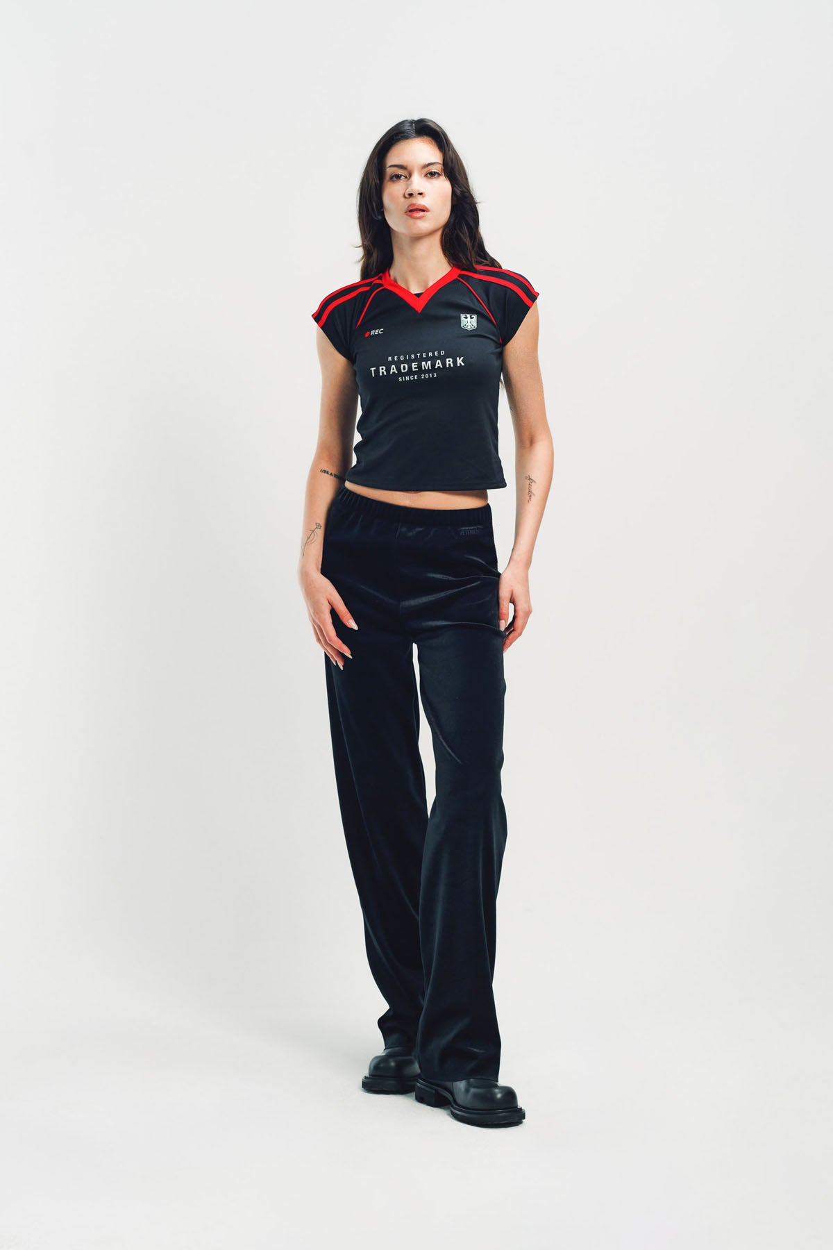 VETEMENTS | VELVET FITTED PANTS