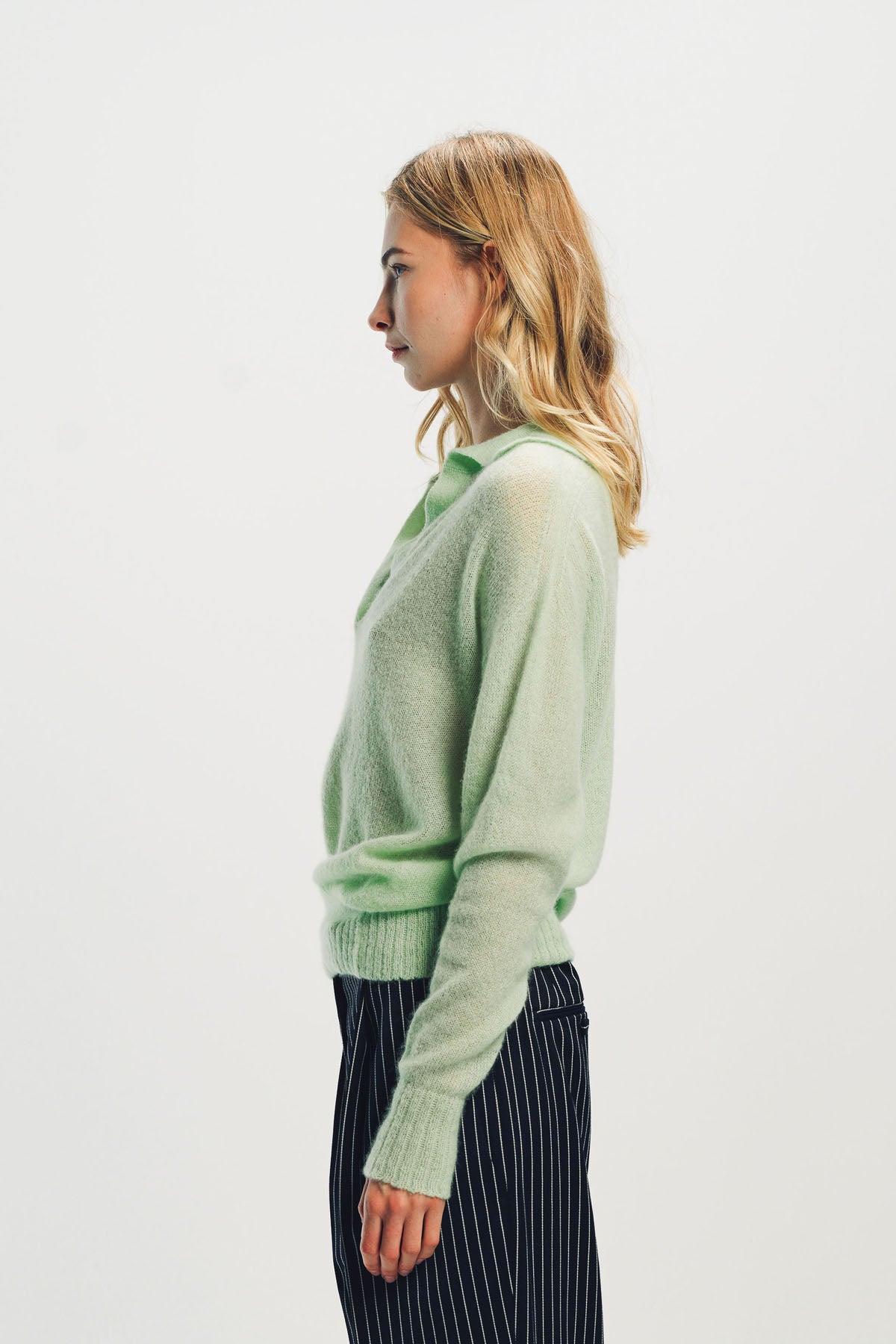 TOM FORD | ULTRASOFT CASHMERE SILK OVERSIZED OPEN POLO COLLAR KNIT