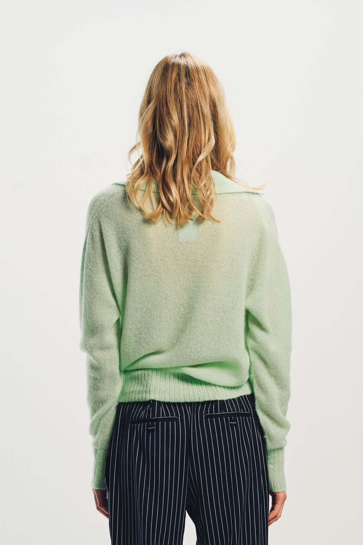 TOM FORD | ULTRASOFT CASHMERE SILK OVERSIZED OPEN POLO COLLAR KNIT