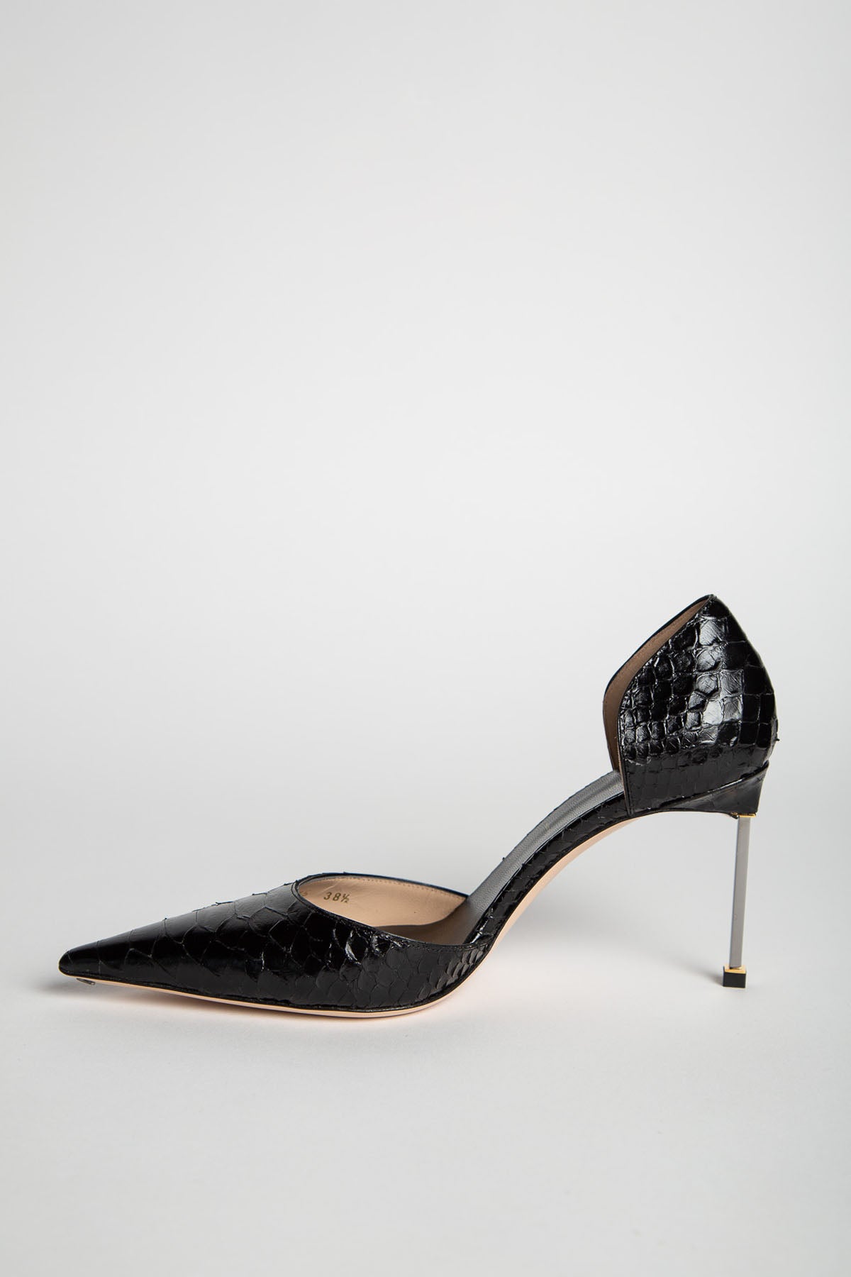 TOM FORD | SEMI SHINY PRINTED PYTHON SPIRE D'ORSAY PUMP