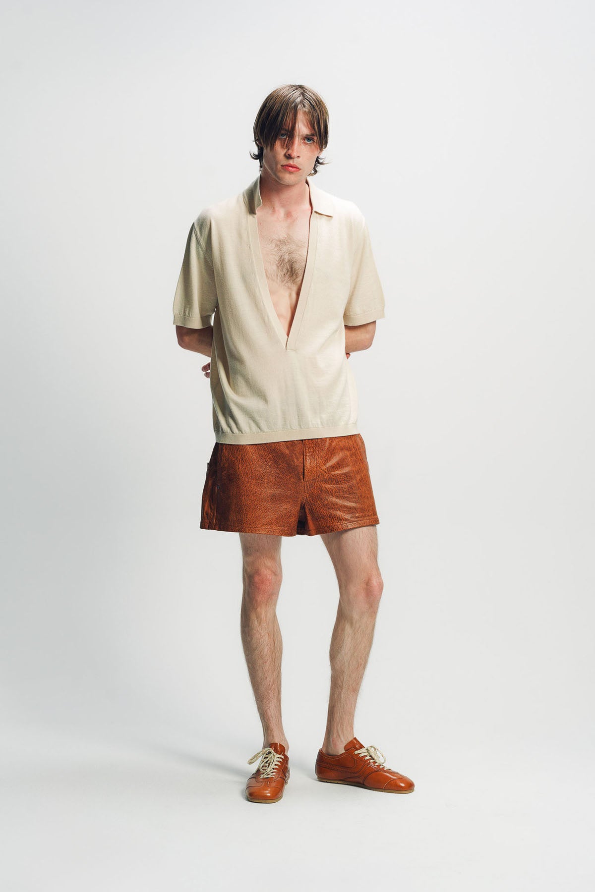 LOUIS GABRIEL NOUCHI | STRAIGHT LEATHER SHORTS