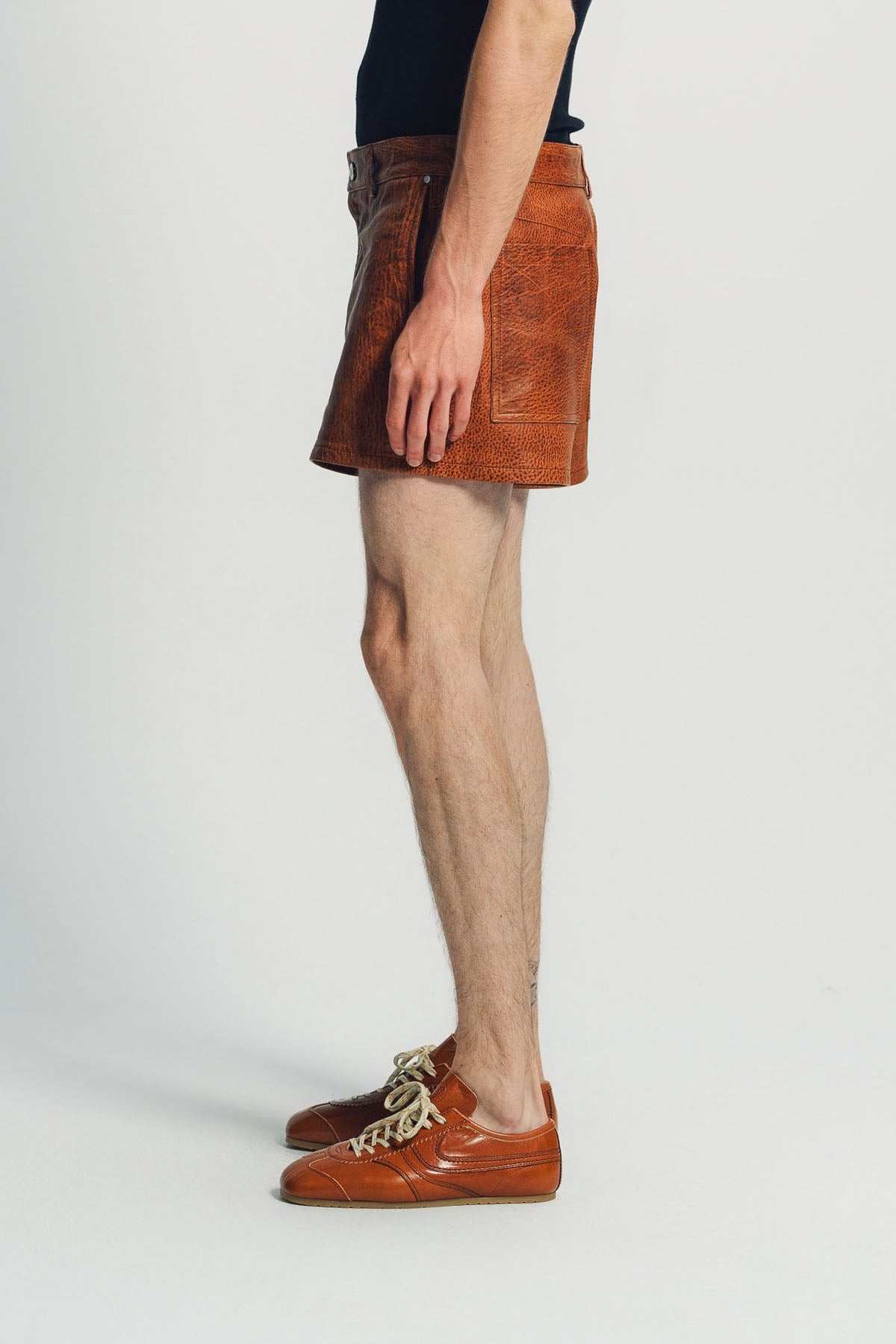 LOUIS GABRIEL NOUCHI | STRAIGHT LEATHER SHORTS