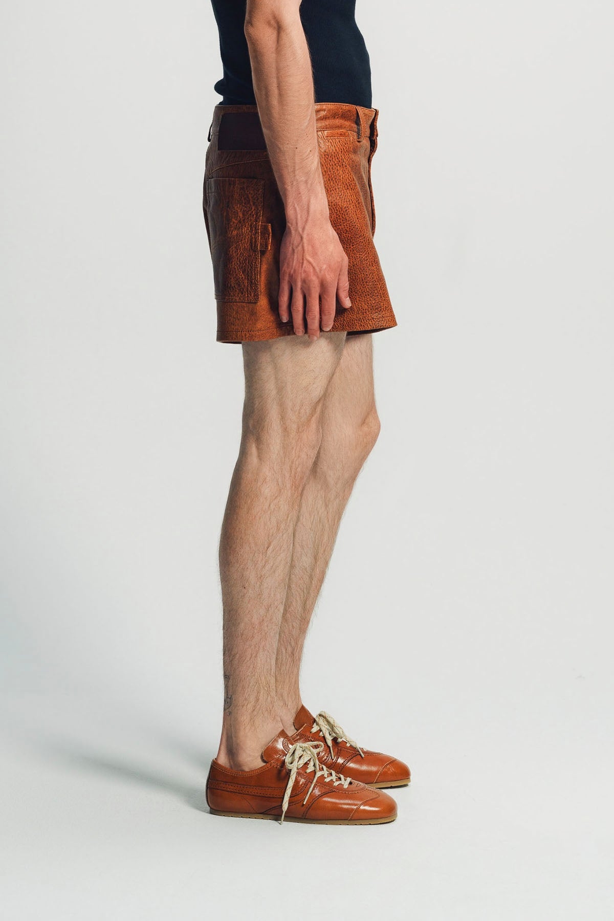 LOUIS GABRIEL NOUCHI | STRAIGHT LEATHER SHORTS