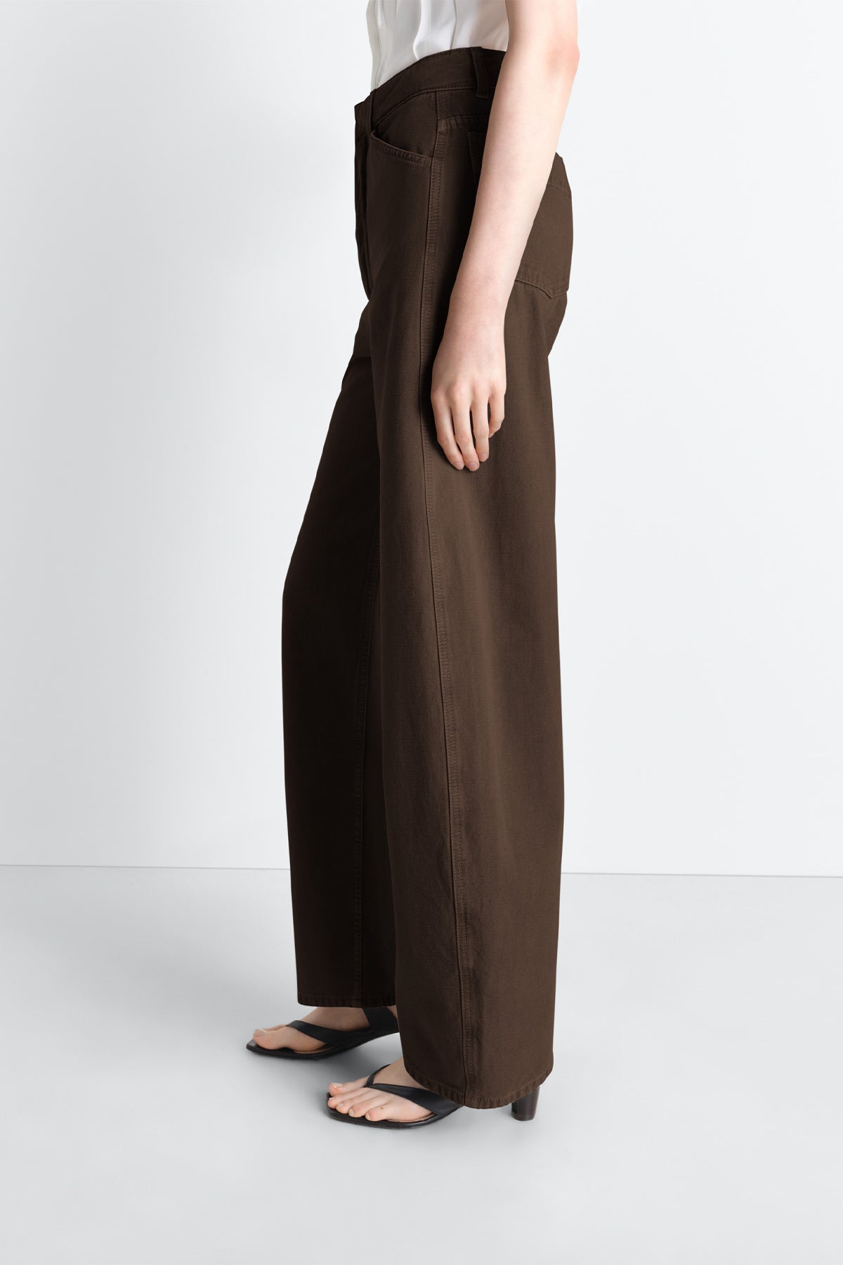 LEMAIRE | HIGH WAISTED CURVED PANTS