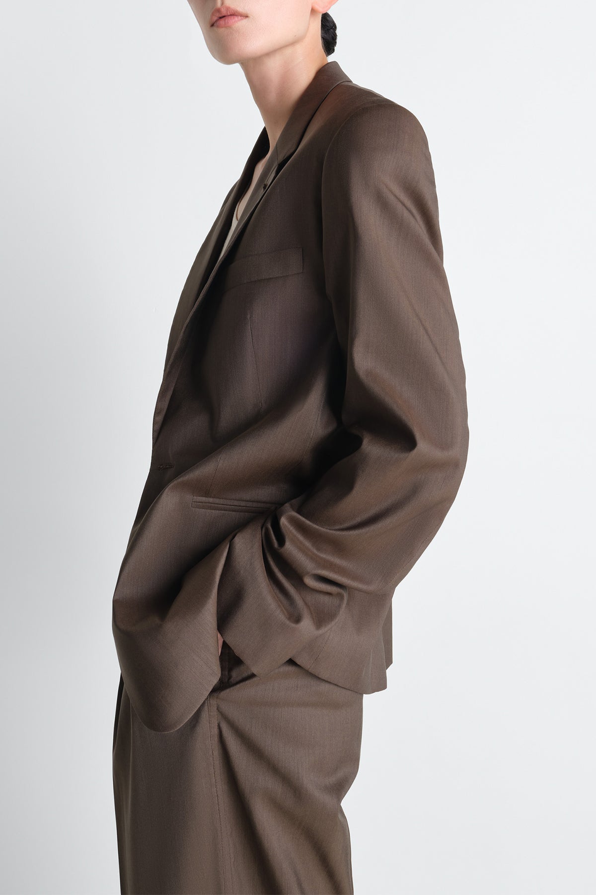 LEMAIRE | SINGLE BREASTED TAILORED JACKET