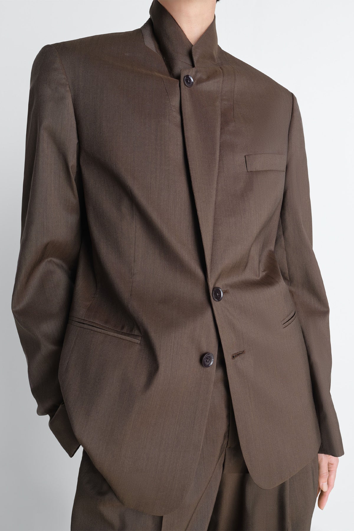 LEMAIRE | SINGLE BREASTED TAILORED JACKET