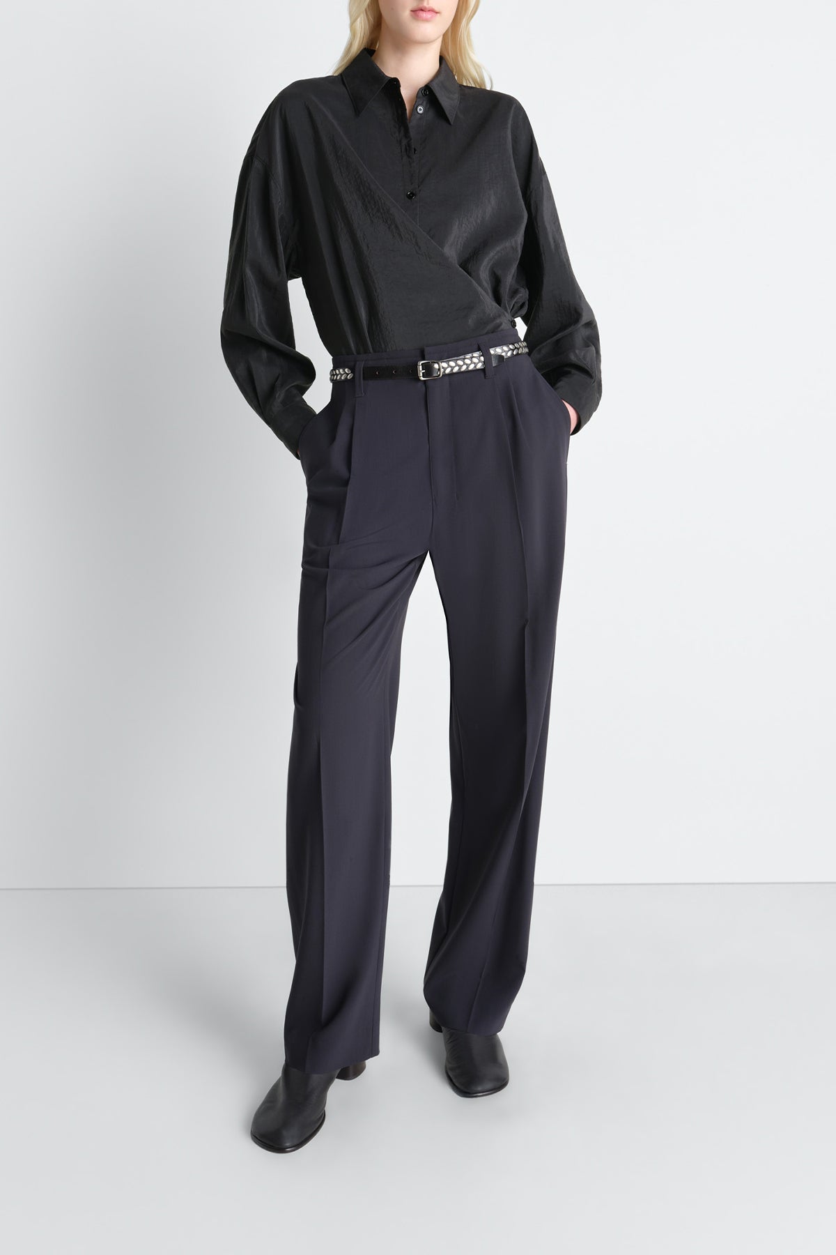 LEMAIRE | STRAIGHT COLLAR TWISTED SHIRT